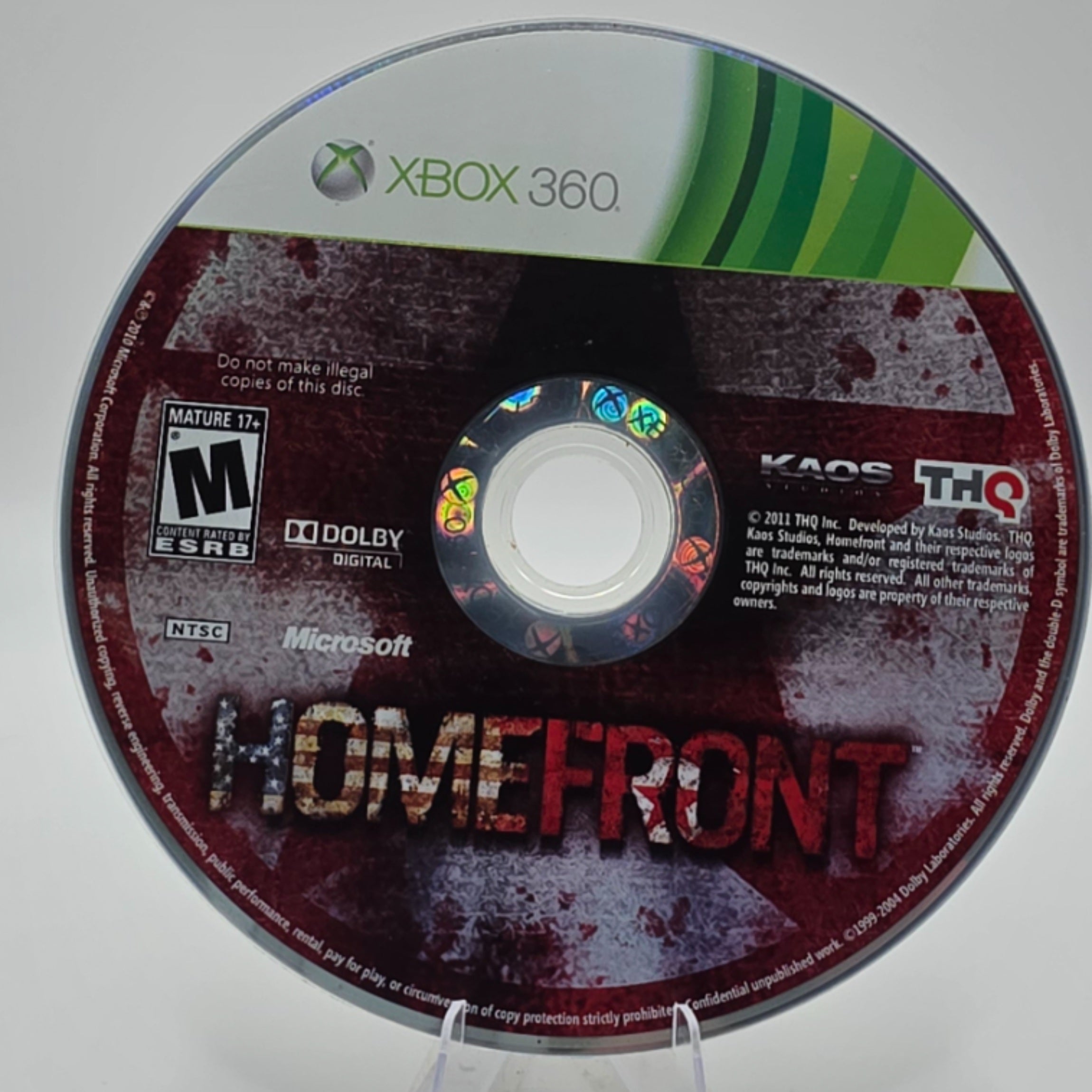 Homefront Xbox 360 Disc Only