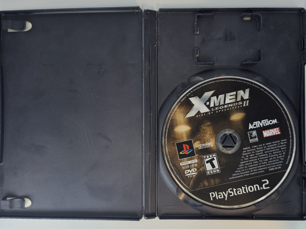 X-Men Legends II Rise of Apocalypse PS2 Box + Game Marvel Activision