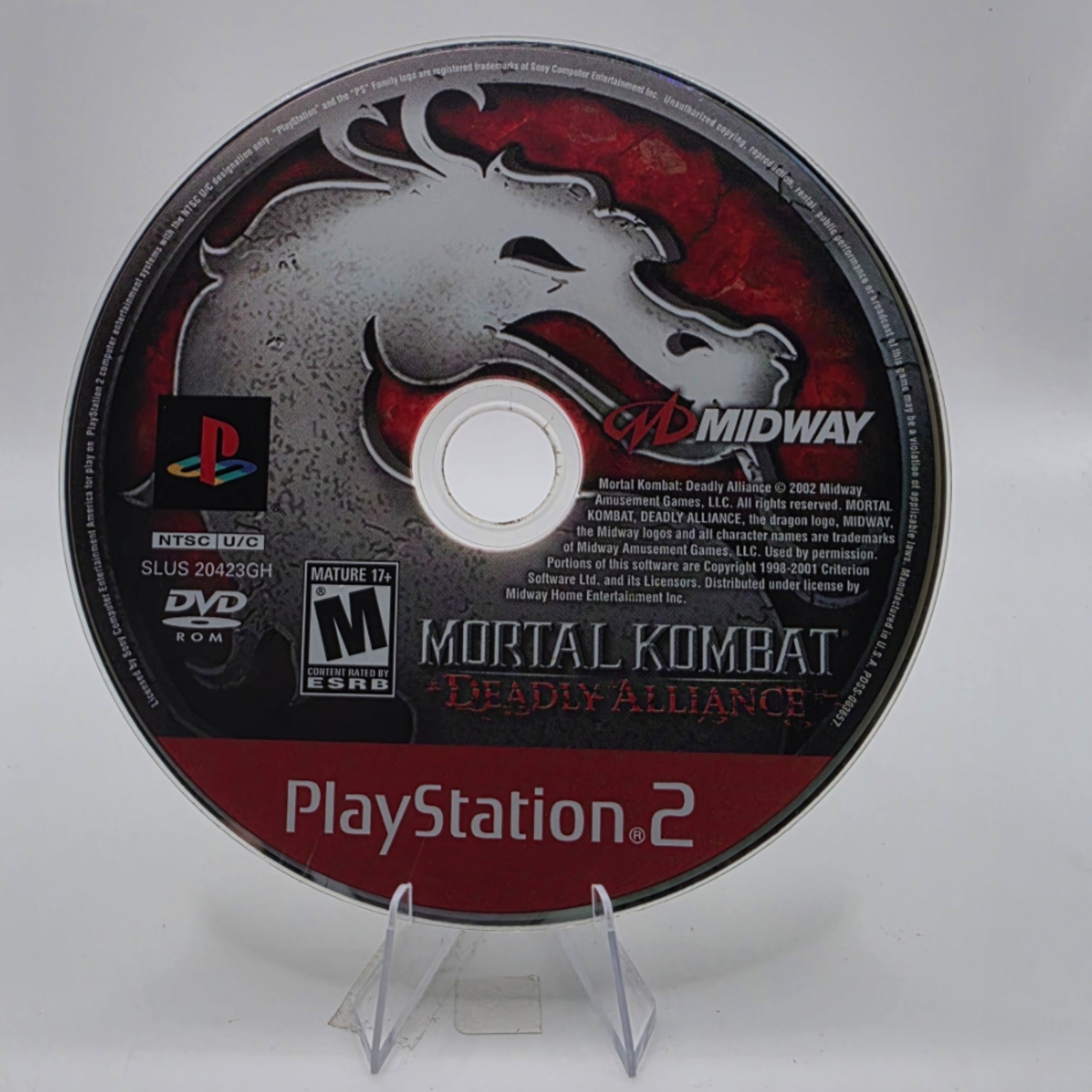 Mortal Kombat Deadly Alliance PS2 Disc Only Fighting Game