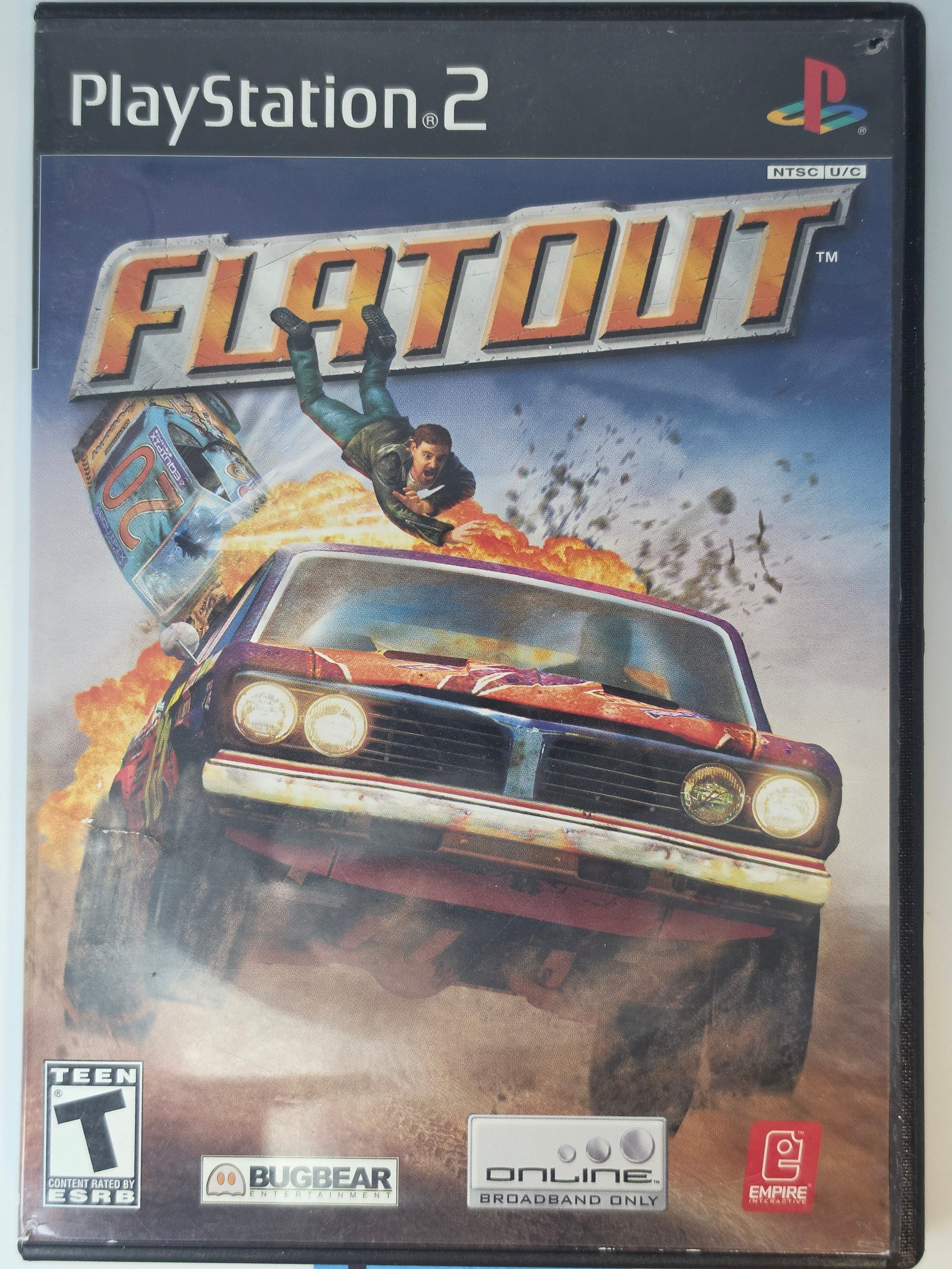 FlatOut PS2 CIB Racing Game Complete in Case