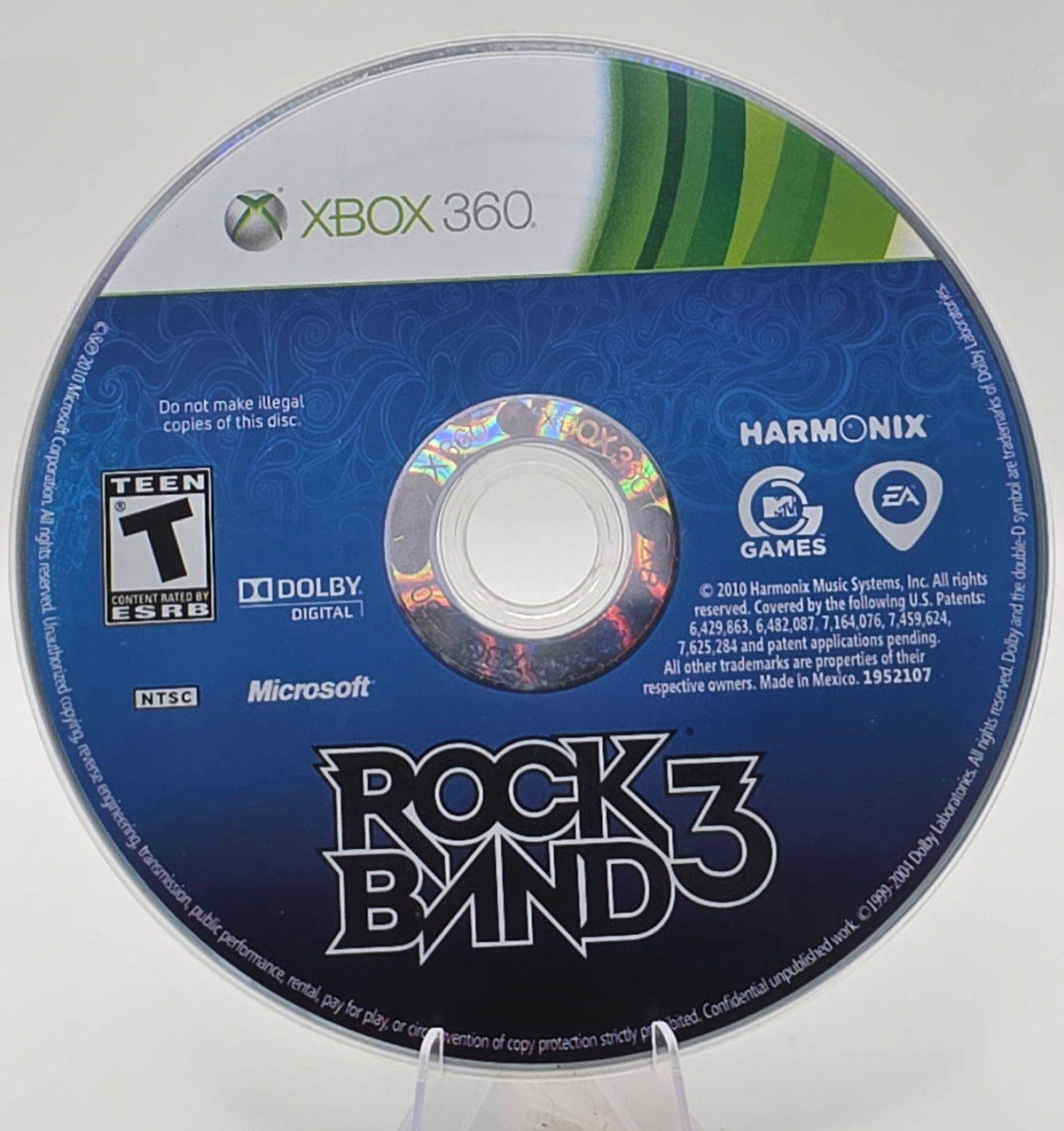 Rock Band 3 Xbox 360 Disc Only Tested Working