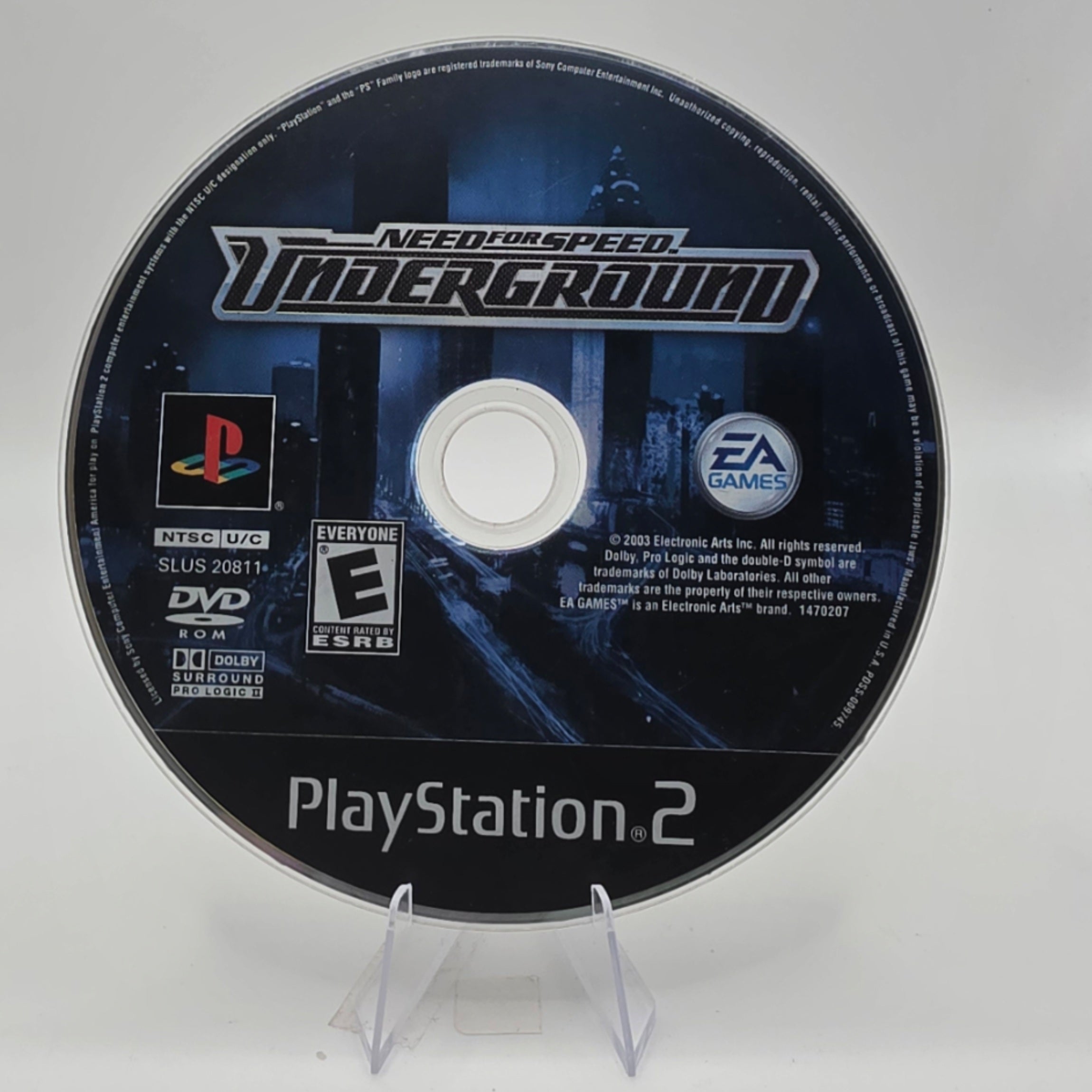 Need for Speed Underground PS2 Disc Only