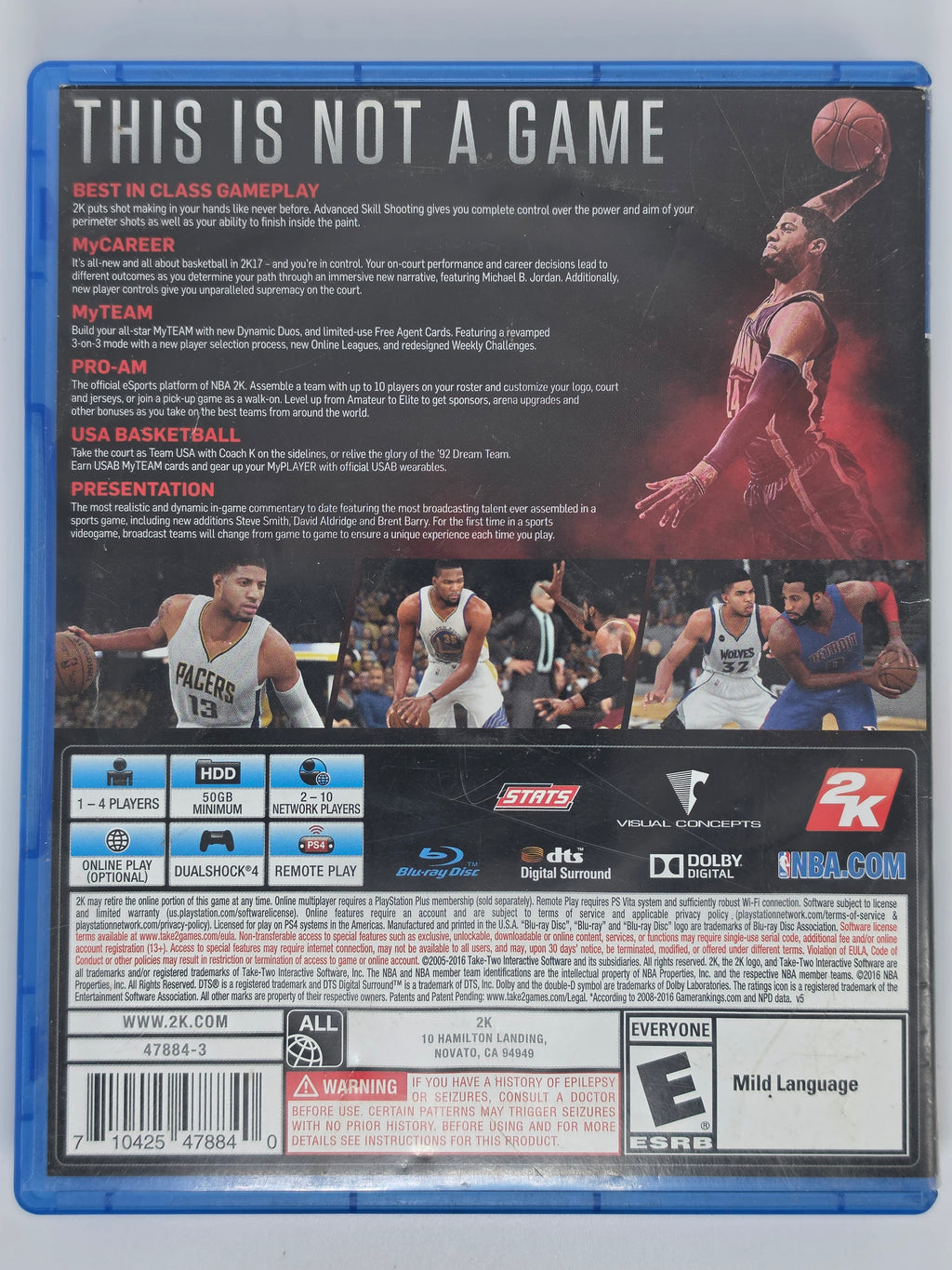 NBA 2K17 PlayStation 4 CIB Tested Working