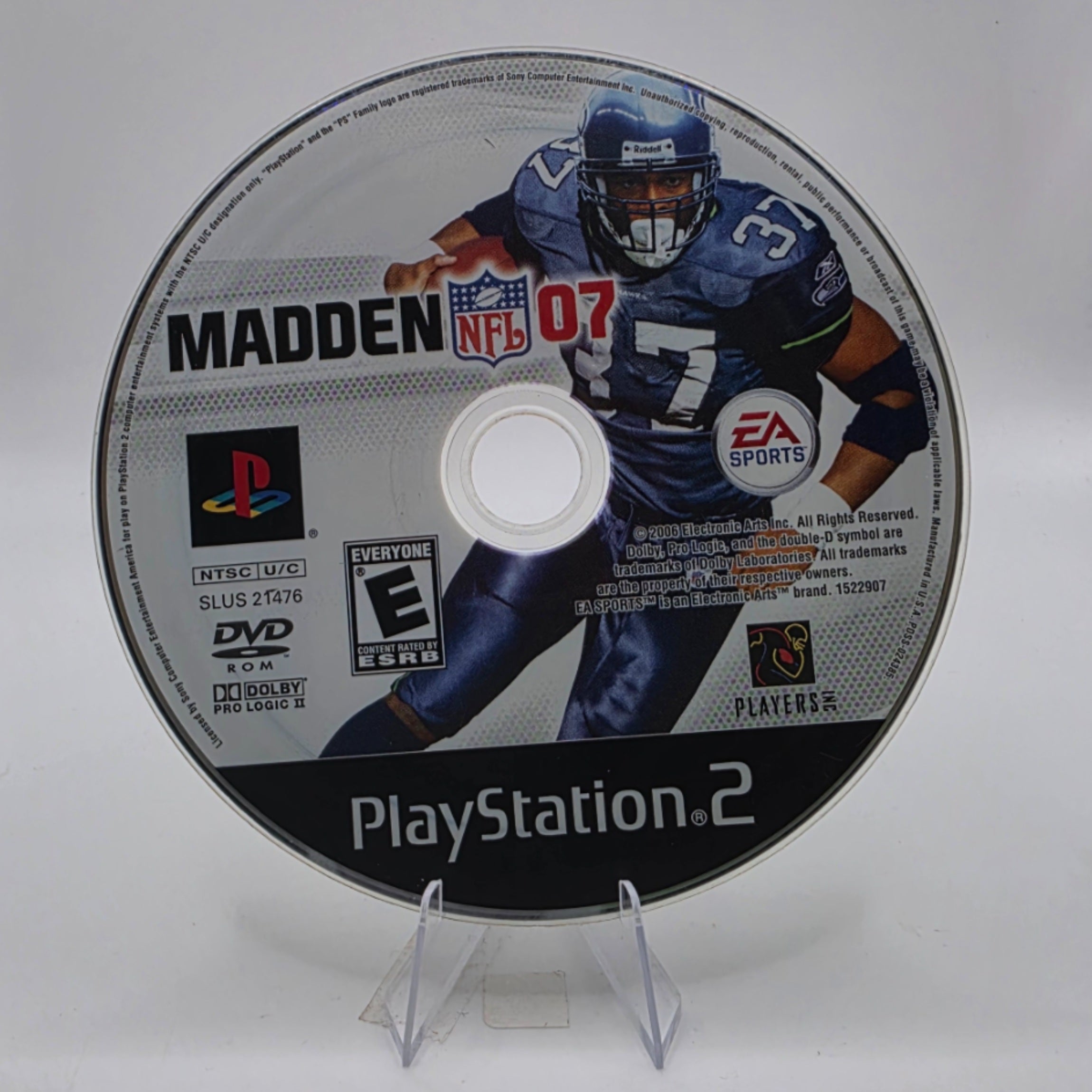 Madden NFL 07 PS2 Disc Only Football Game PlayStation 2