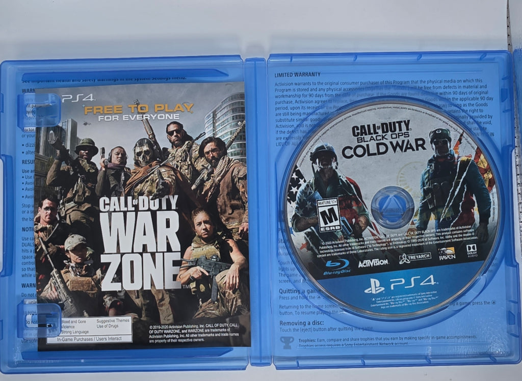 Call of Duty Black Ops Cold War PlayStation 4 CIB Tested Working