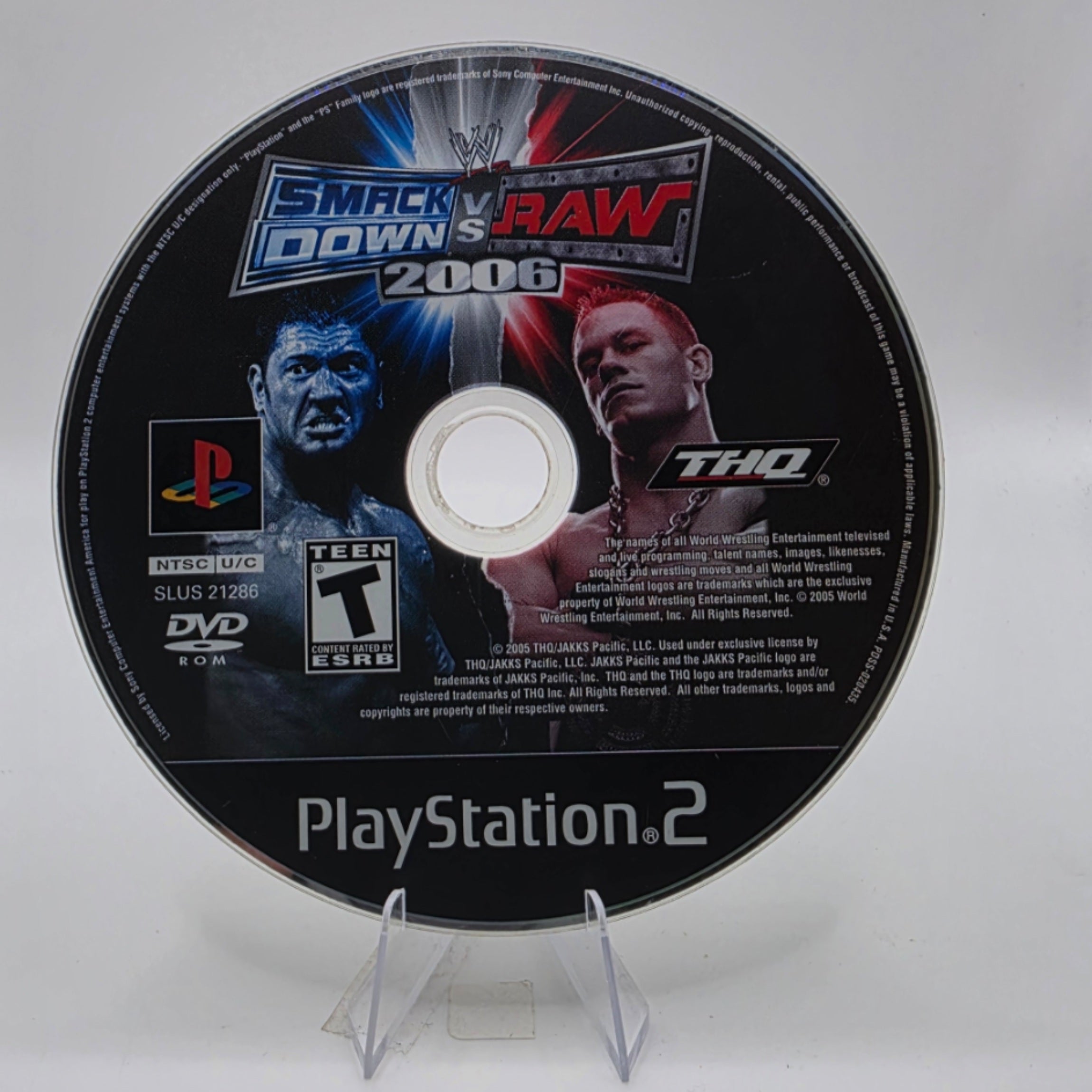 WWE SmackDown vs. Raw 2006 PS2 Disc Only Wrestling Game