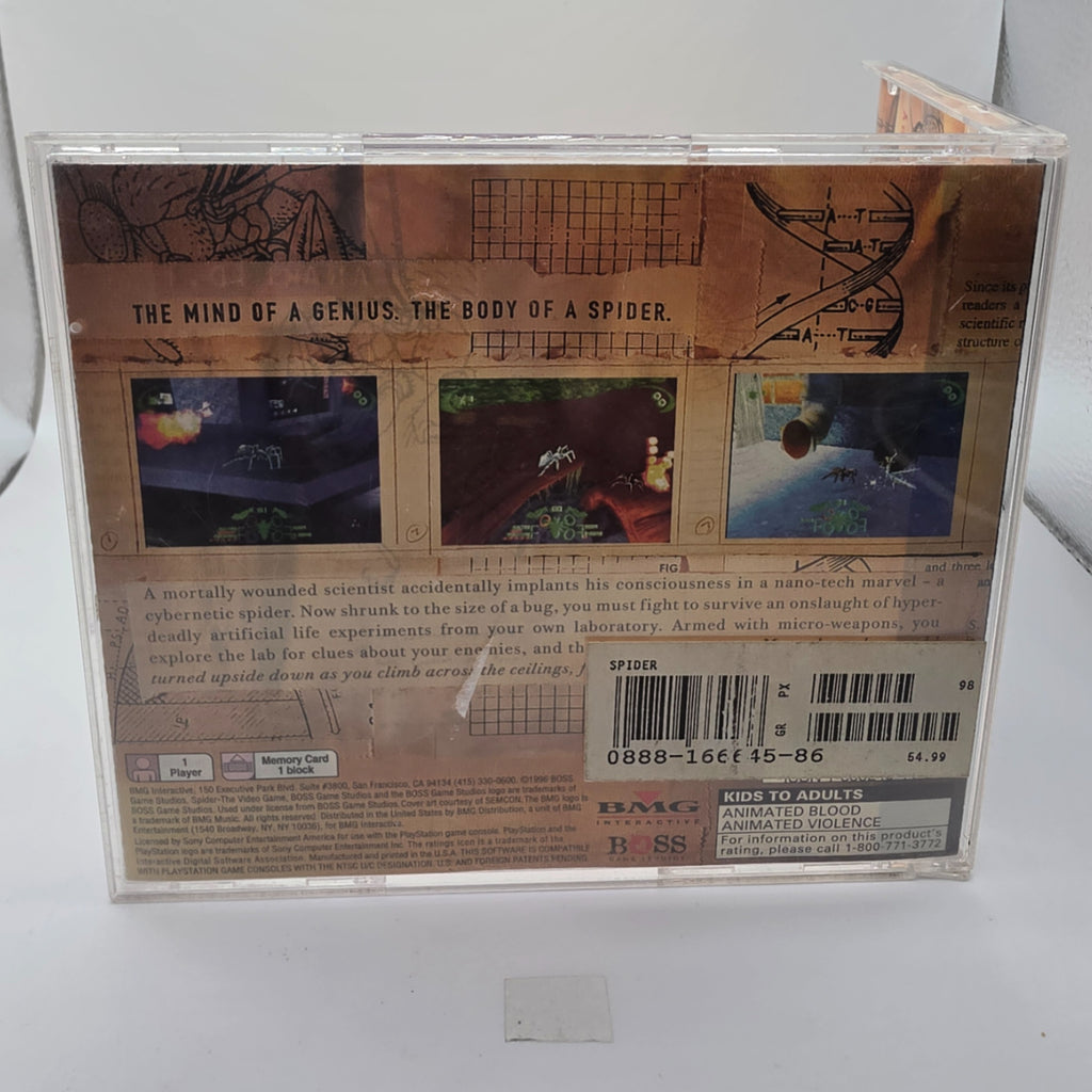 Spider The Video Game PlayStation CIB Complete In Case