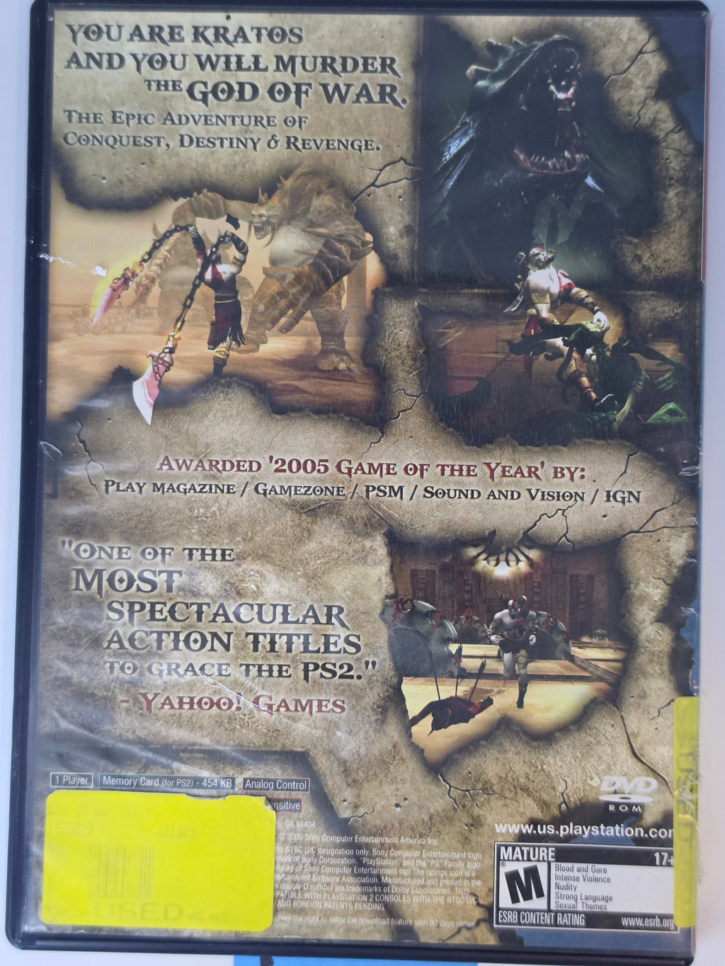 God of War PS2 Greatest Hits CIB Complete In Box