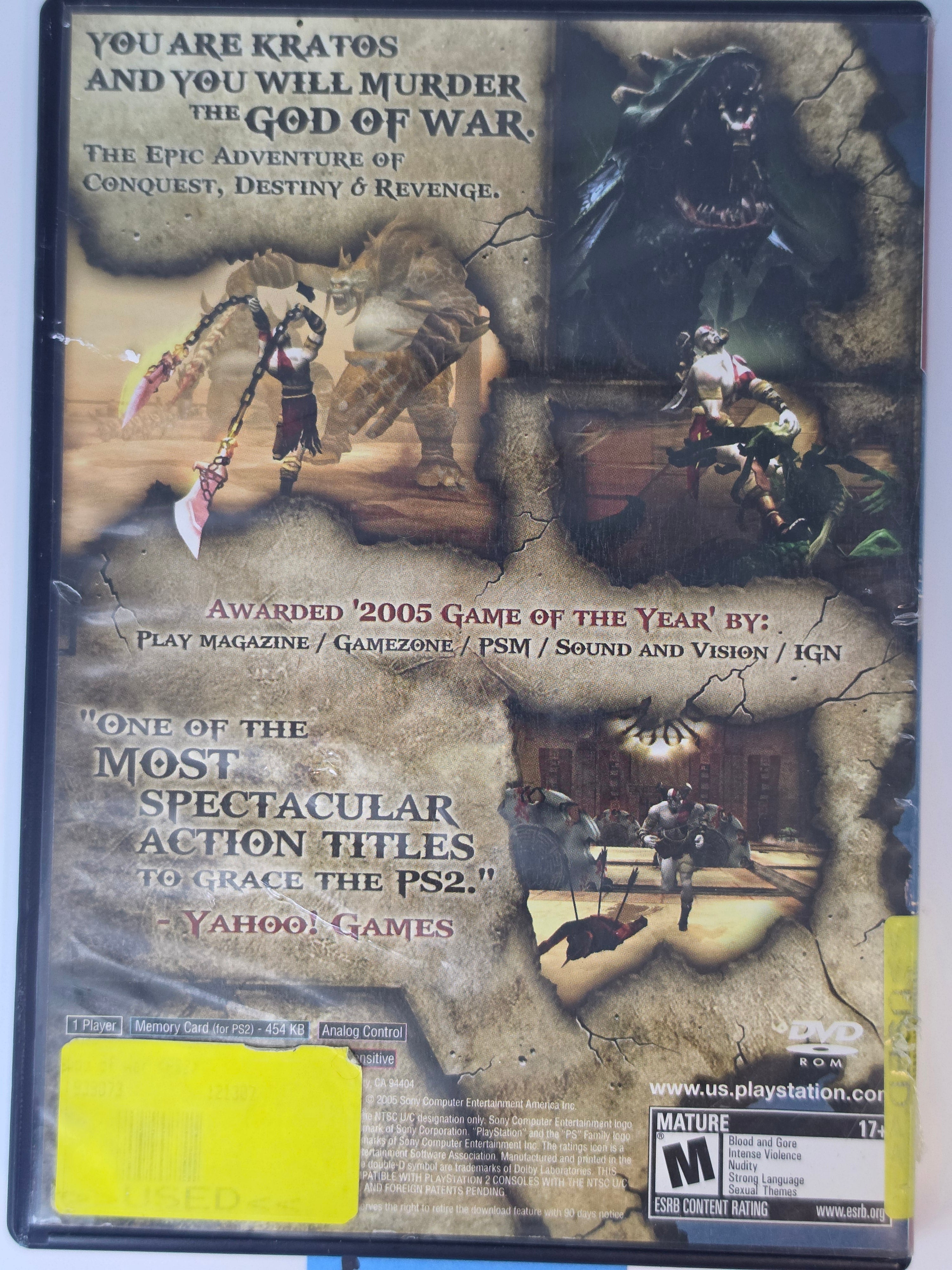 God of War PS2 Greatest Hits CIB Complete In Box