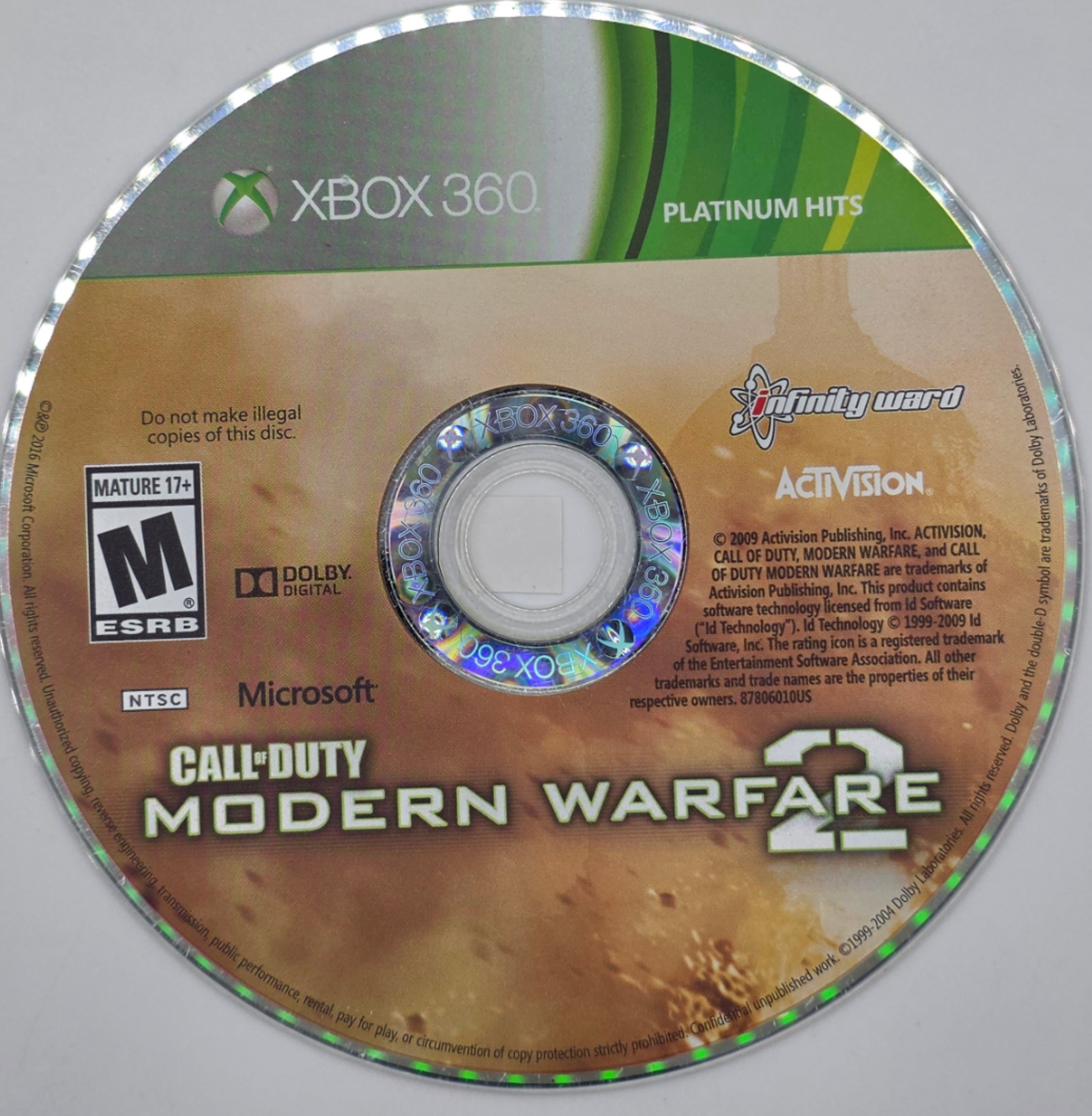 Call of Duty Modern Warfare 2 Xbox 360 Disc Only