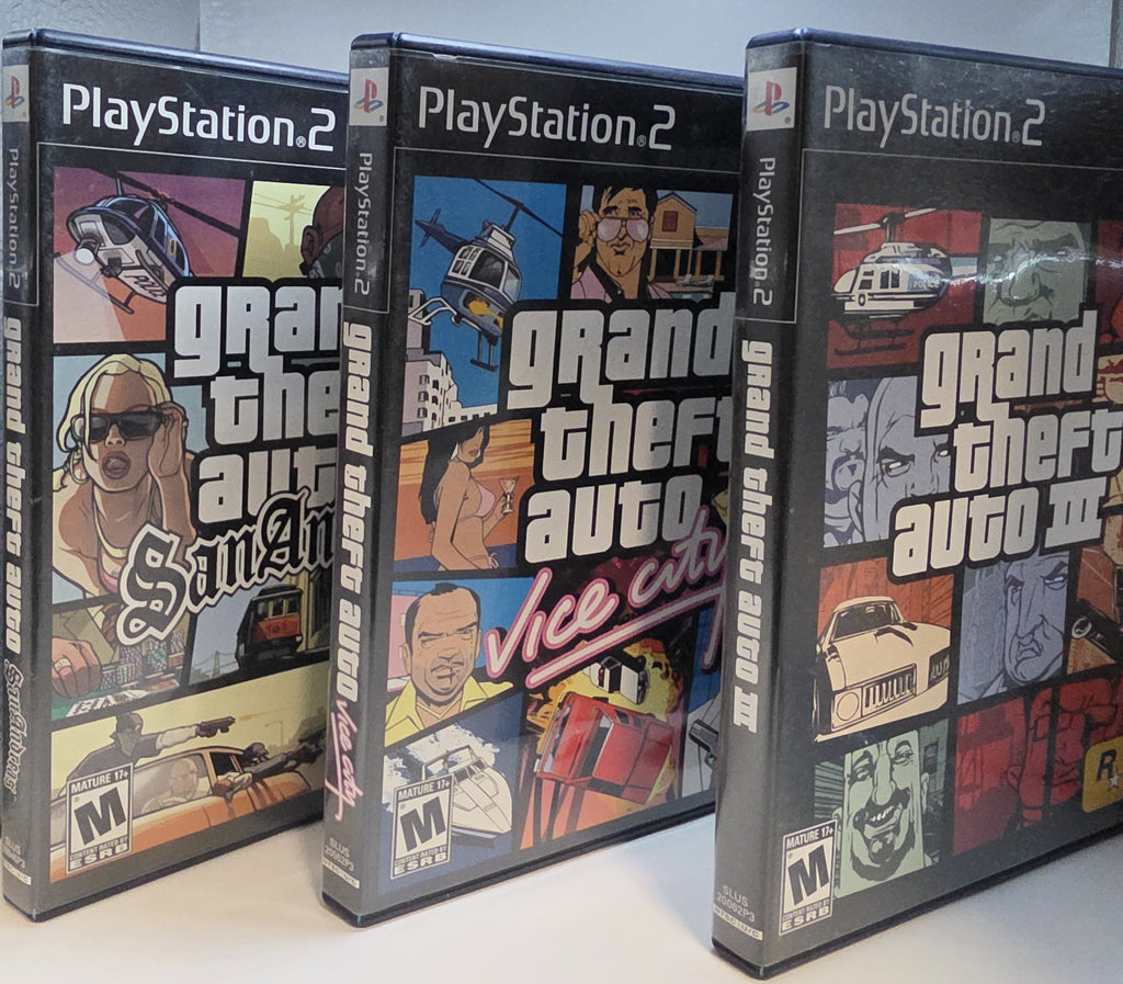 Grand Theft Auto Trilogy PS2 CIB CIB Original Case Manual No Slip