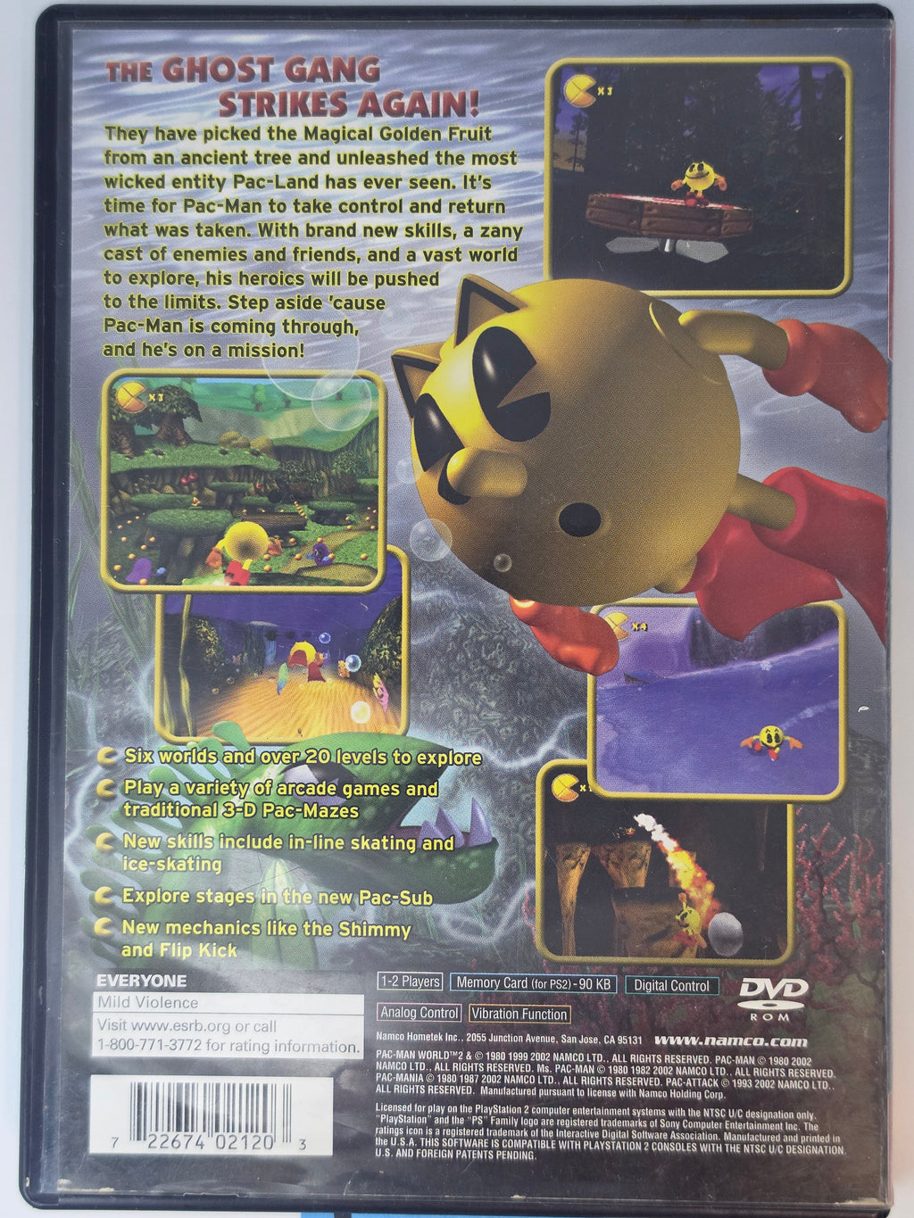 Pac-Man World 2 PS2 Greatest Hits Box + Game