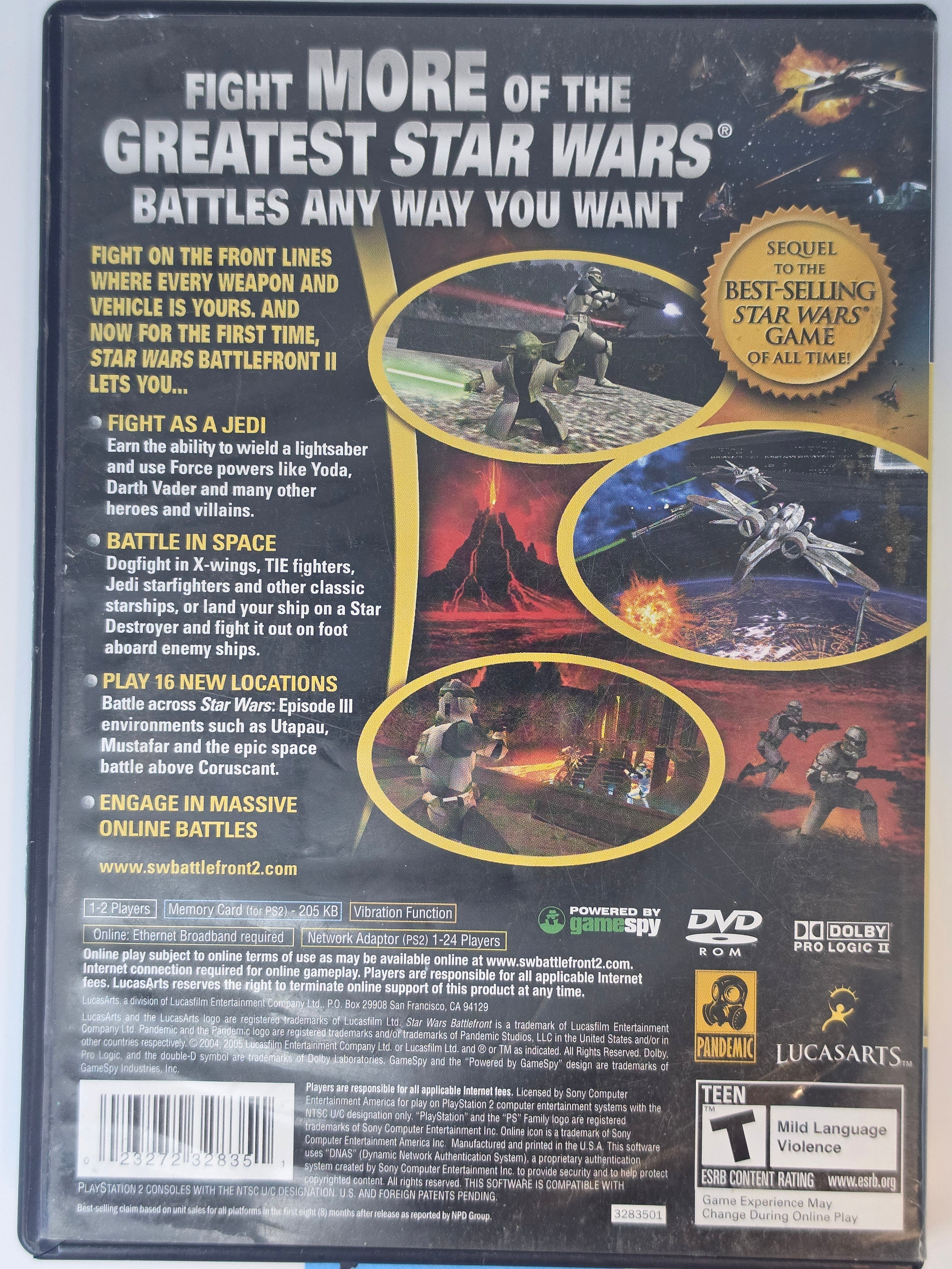 Star Wars Battlefront II PS2 Box + Game Complete
