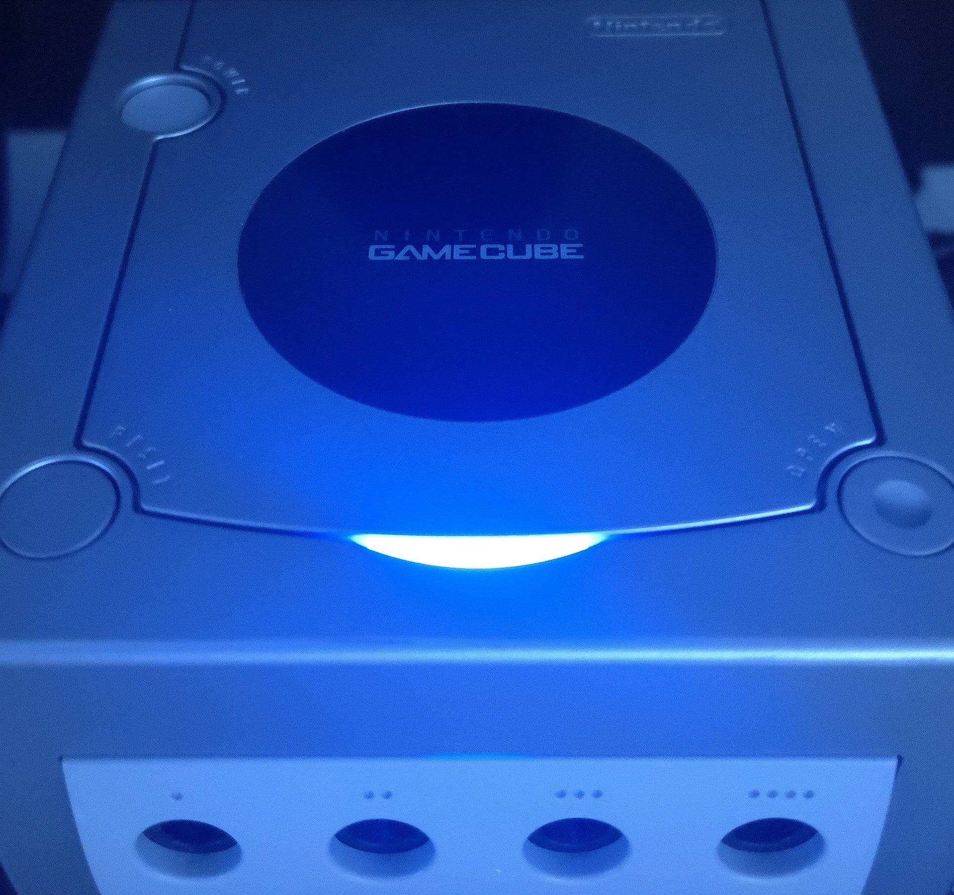 Nintendo GameCube Console Platinum W/ Power & AV- Recapped / Battery / LED Mod