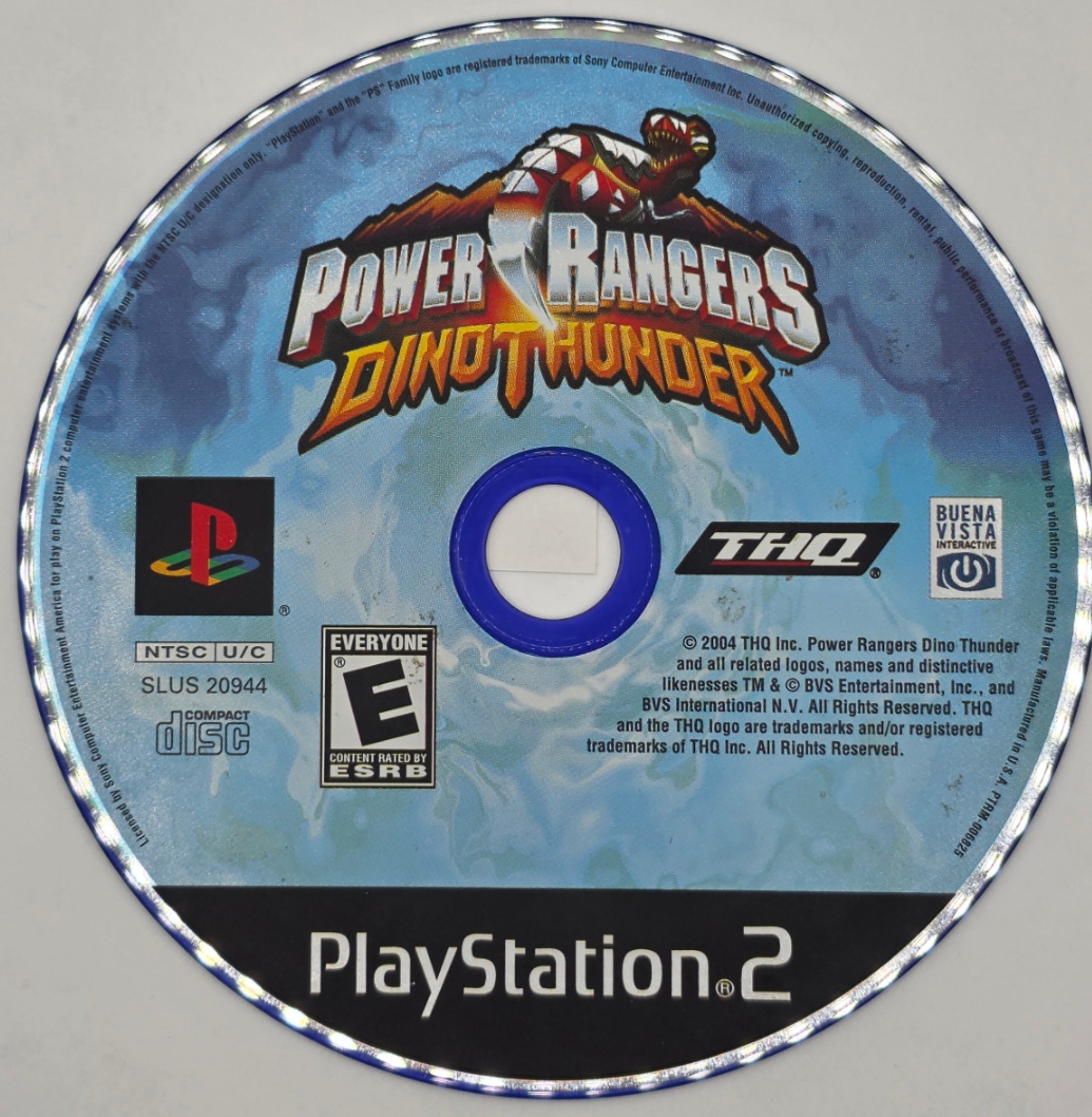 Power Rangers Dino Thunder PS2 Disc Only Game