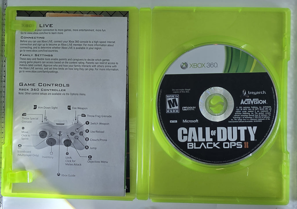 Call of Duty Black Ops II Xbox 360 CIB Complete Case Manual