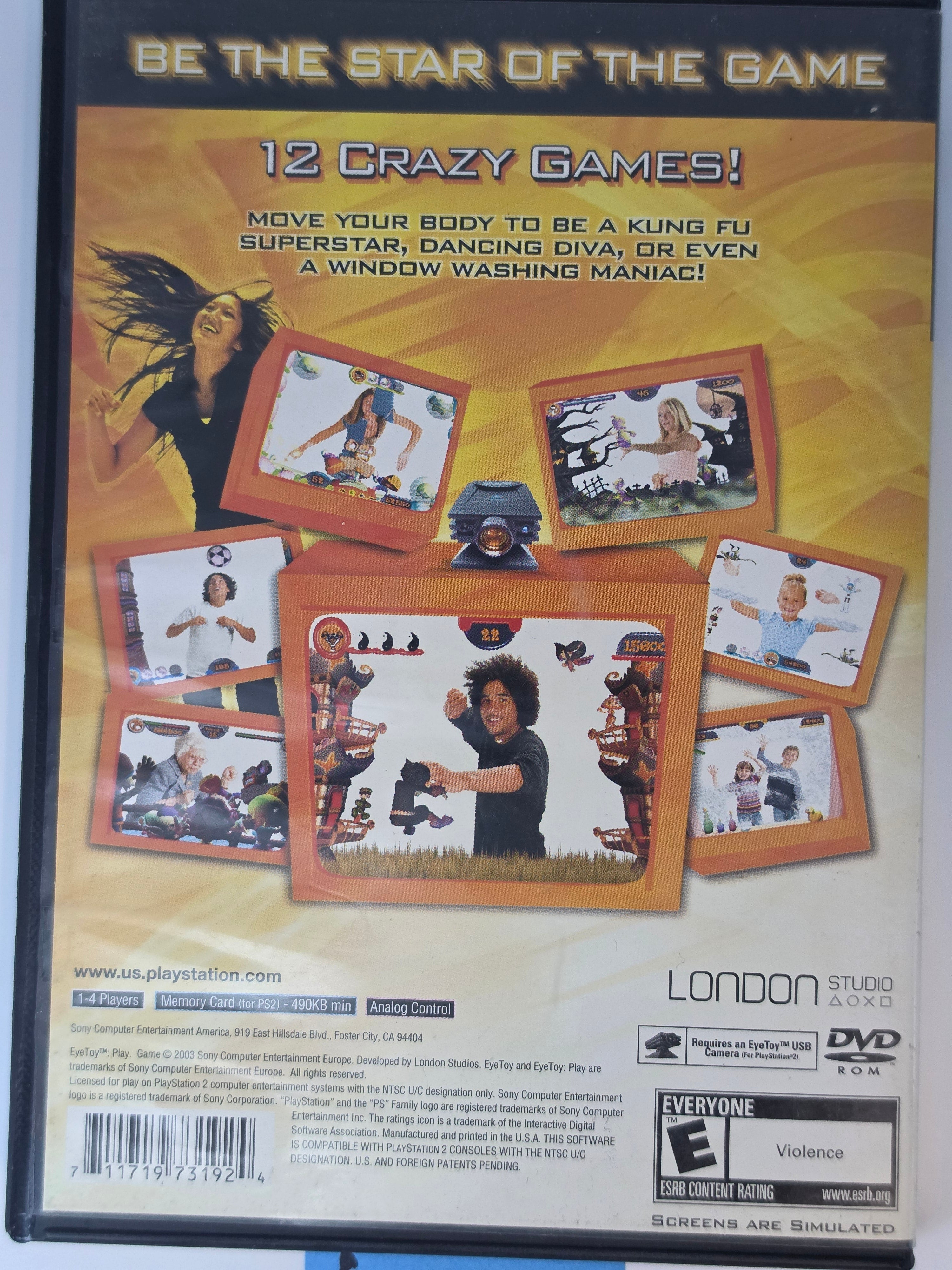 EyeToy Play PS2 PlayStation 2 CIB Complete Game