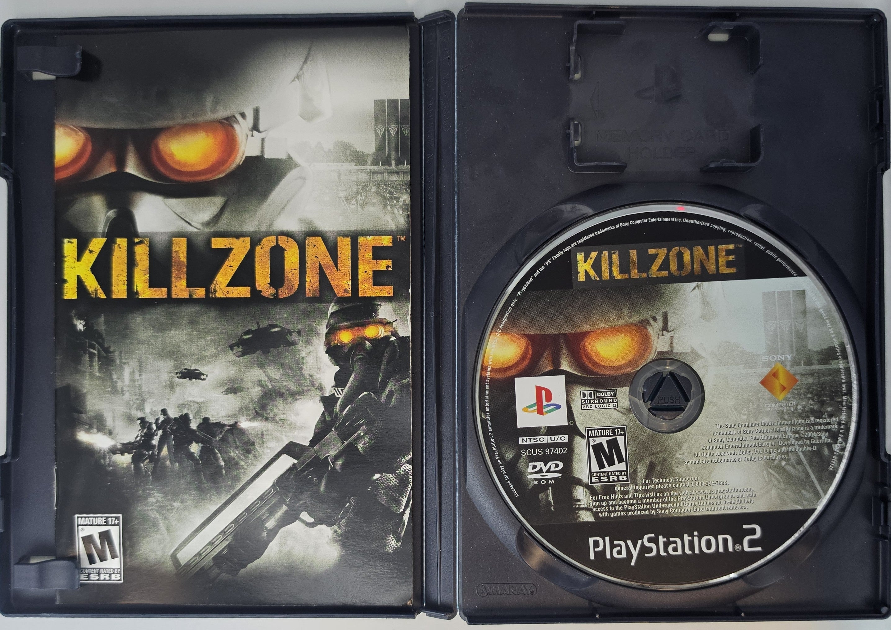 Killzone PS2 CIB Complete In Box Original Case Manual