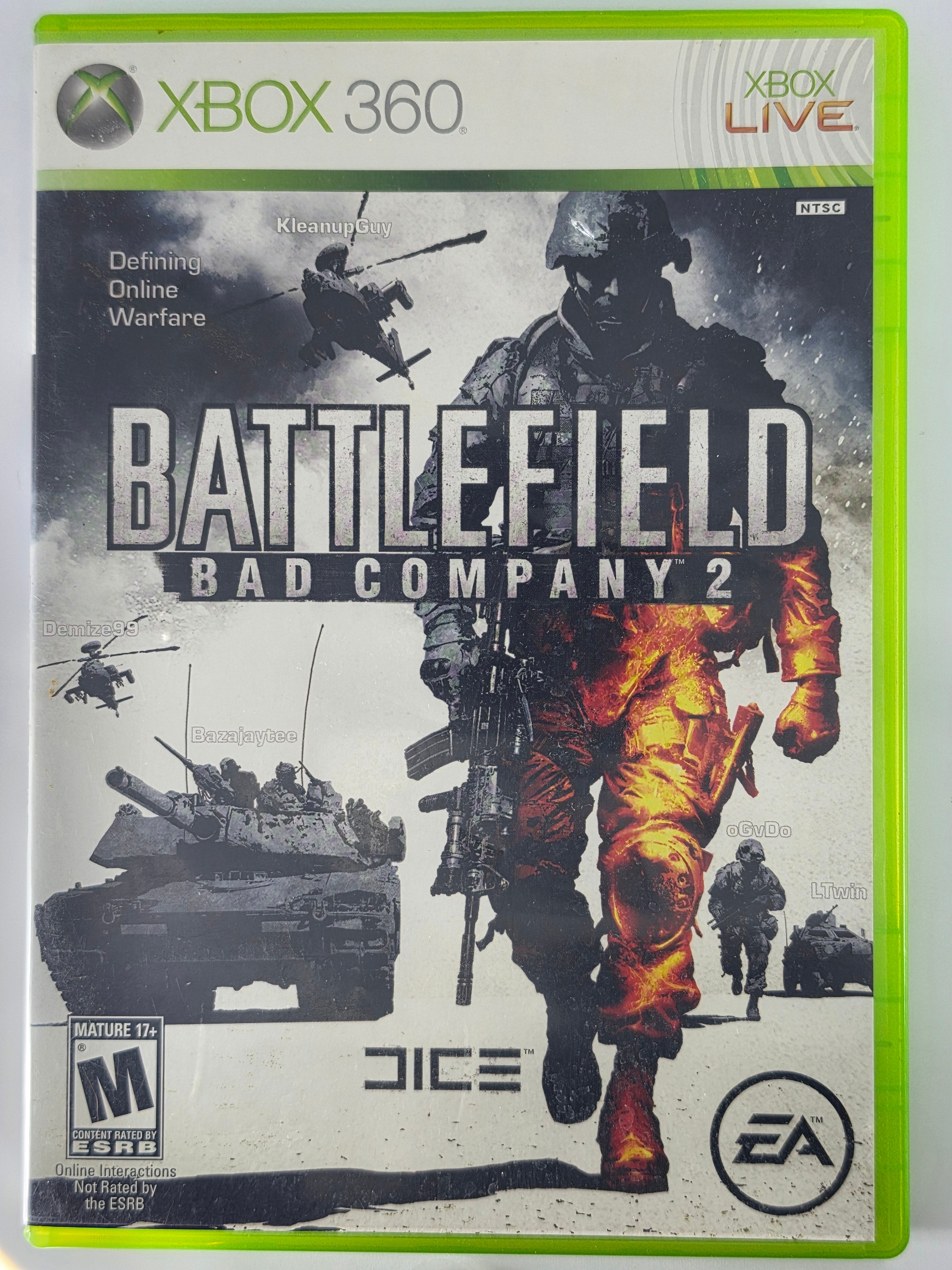 Battlefield Bad Company 2 Xbox 360 Case and Disc Good Condition