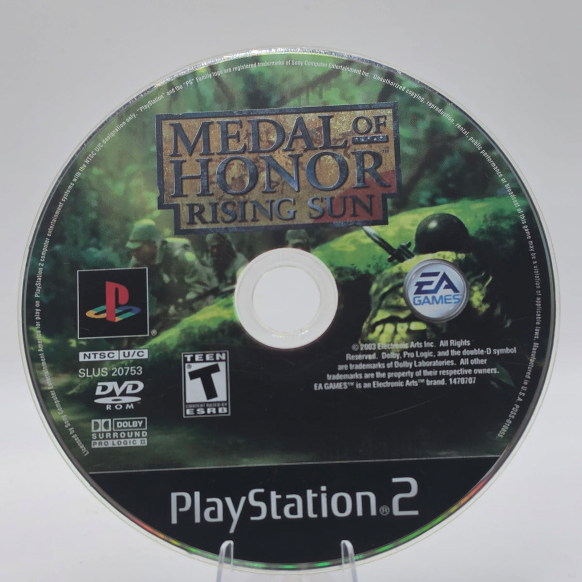 Medal of Honor Rising Sun PS2 Disc Only Tested Working