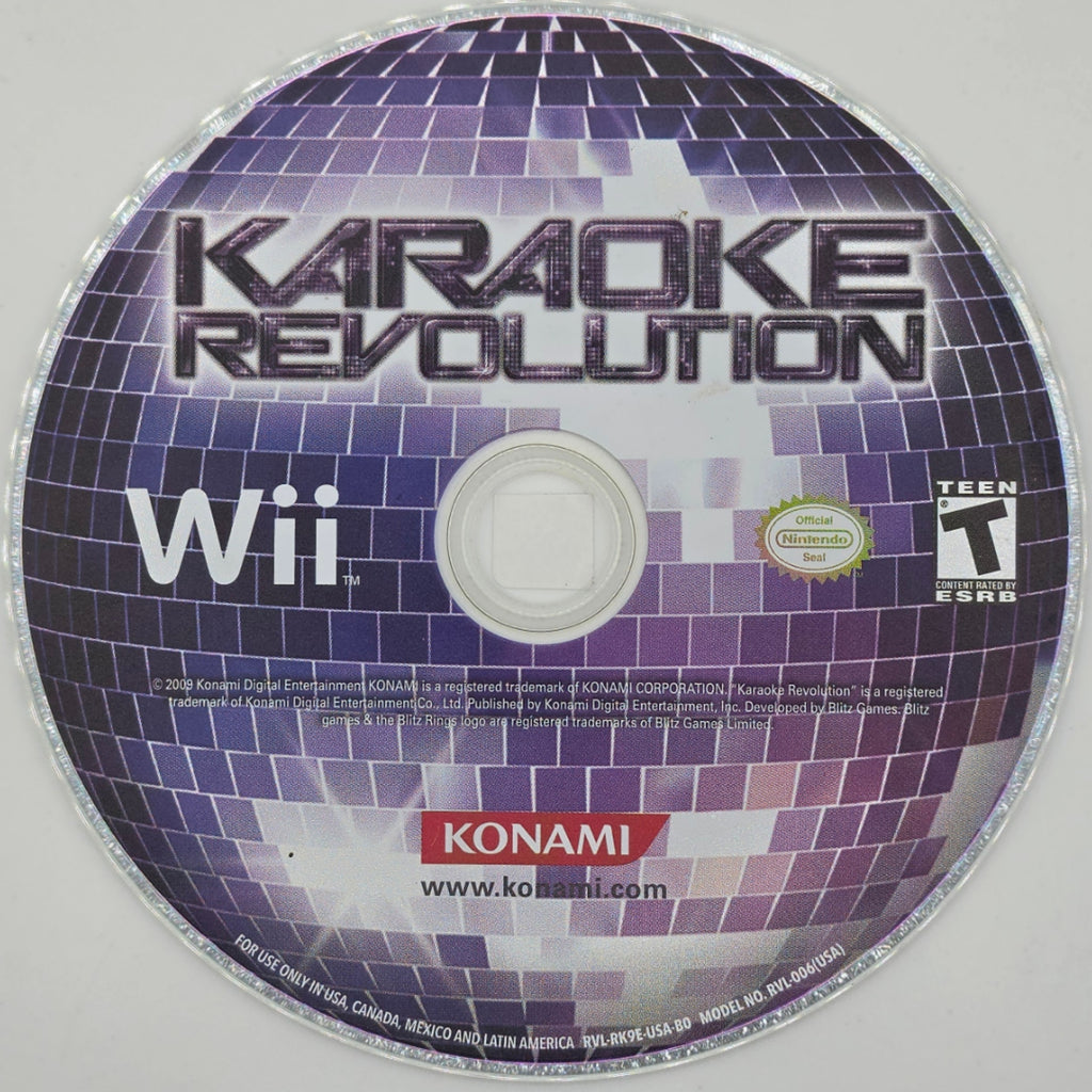 Karaoke Revolution Wii Disc Only Music Singing Game