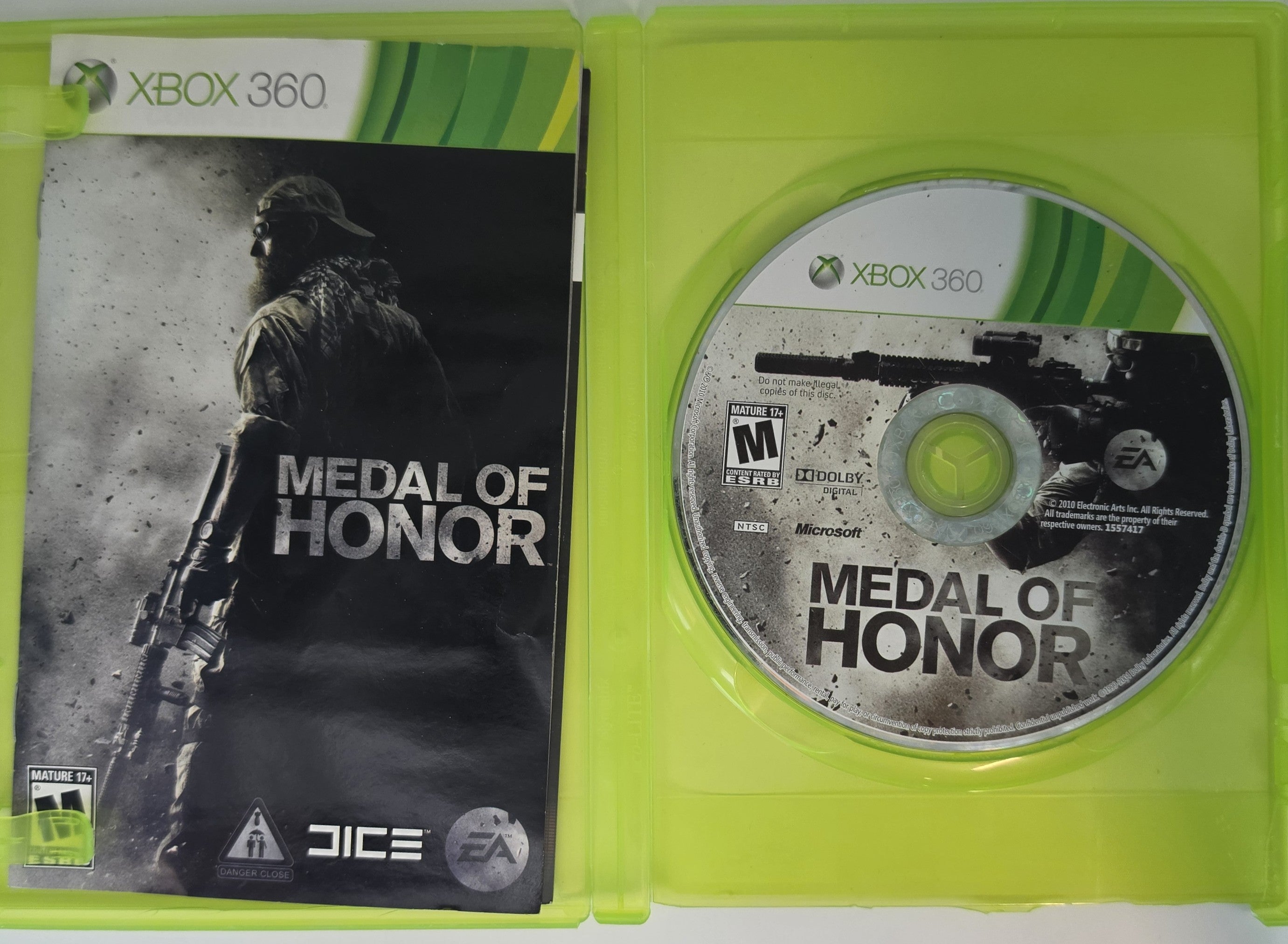 Medal of Honor Xbox 360 CIB Complete Case Manual Disc