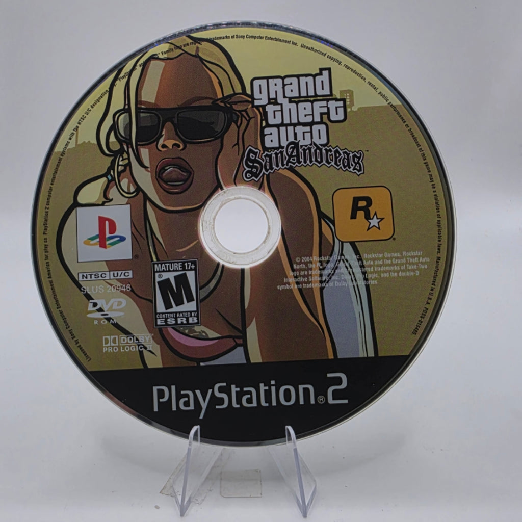Grand Theft Auto San Andreas PS2 Disc Only