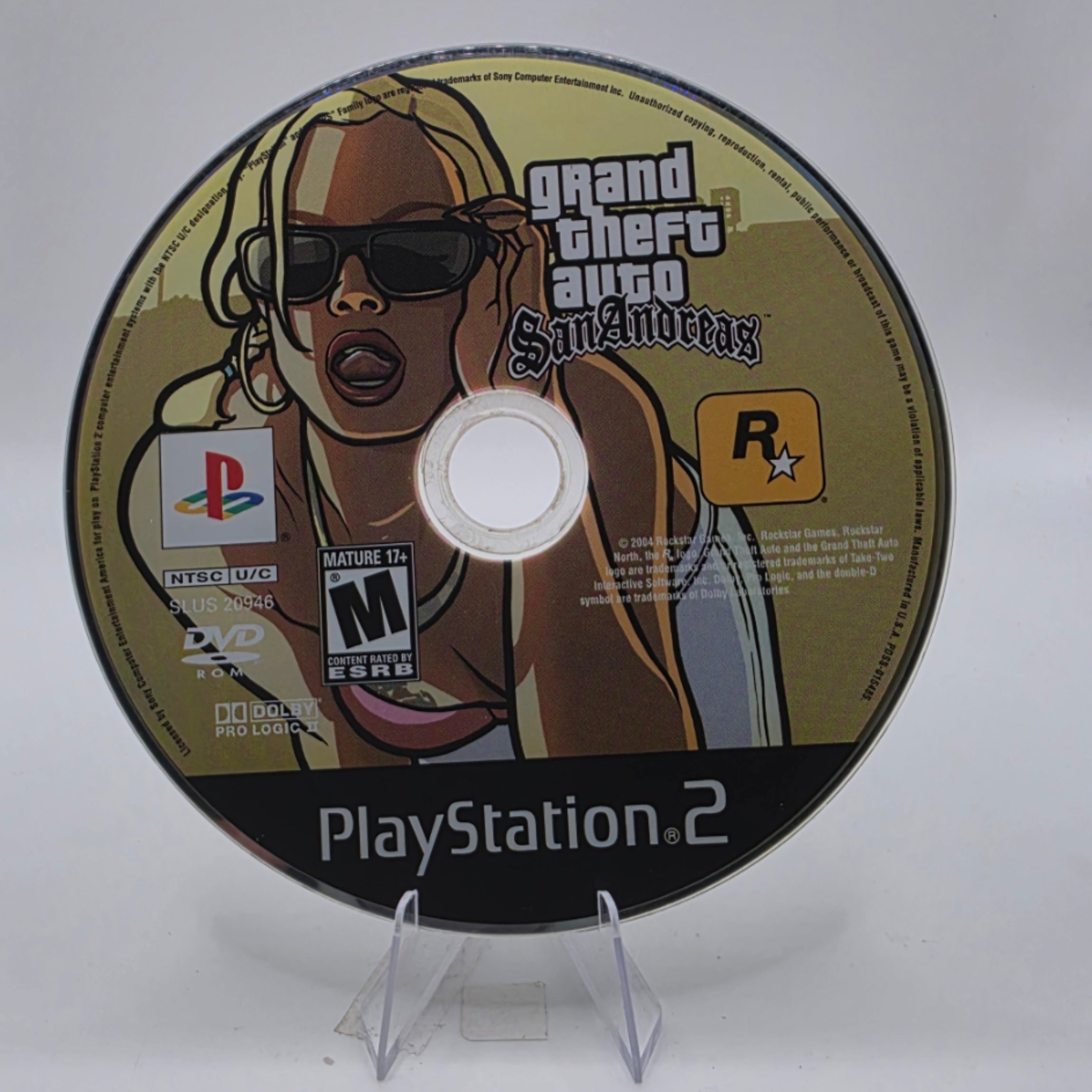 Grand Theft Auto San Andreas PS2 Disc Only