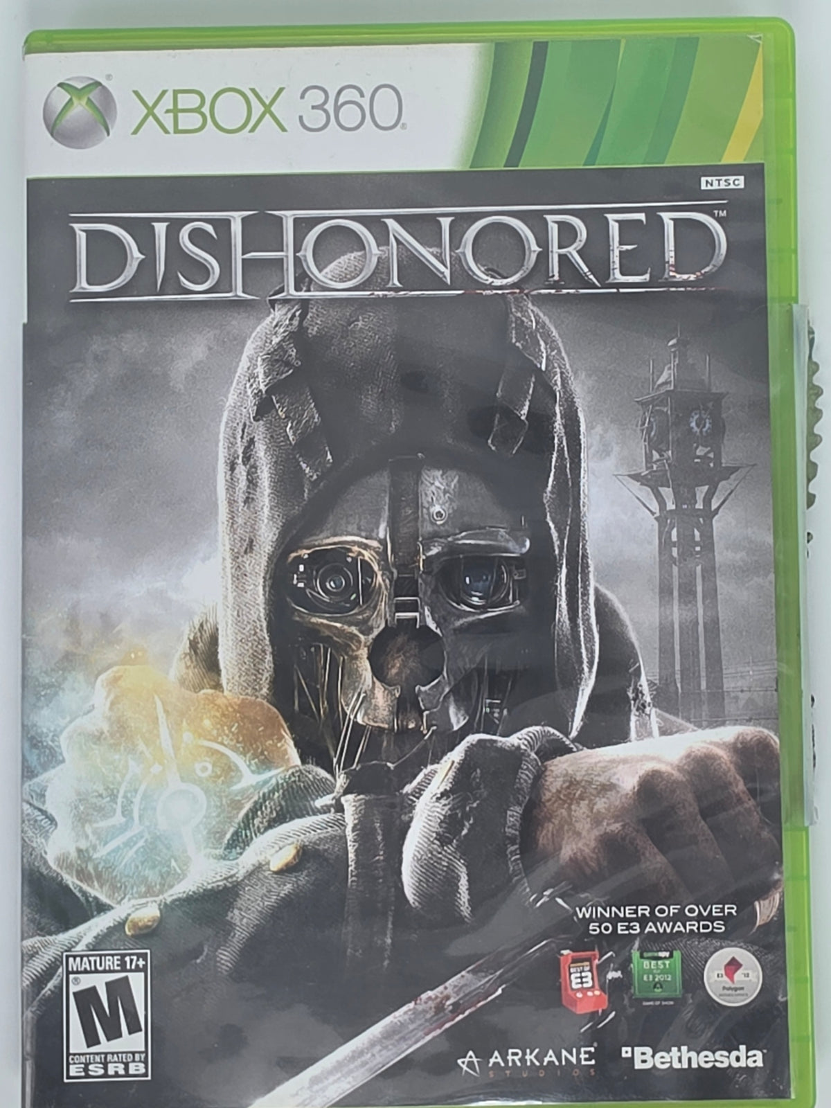 Dishonored Xbox 360 Case and Disc Tested Working