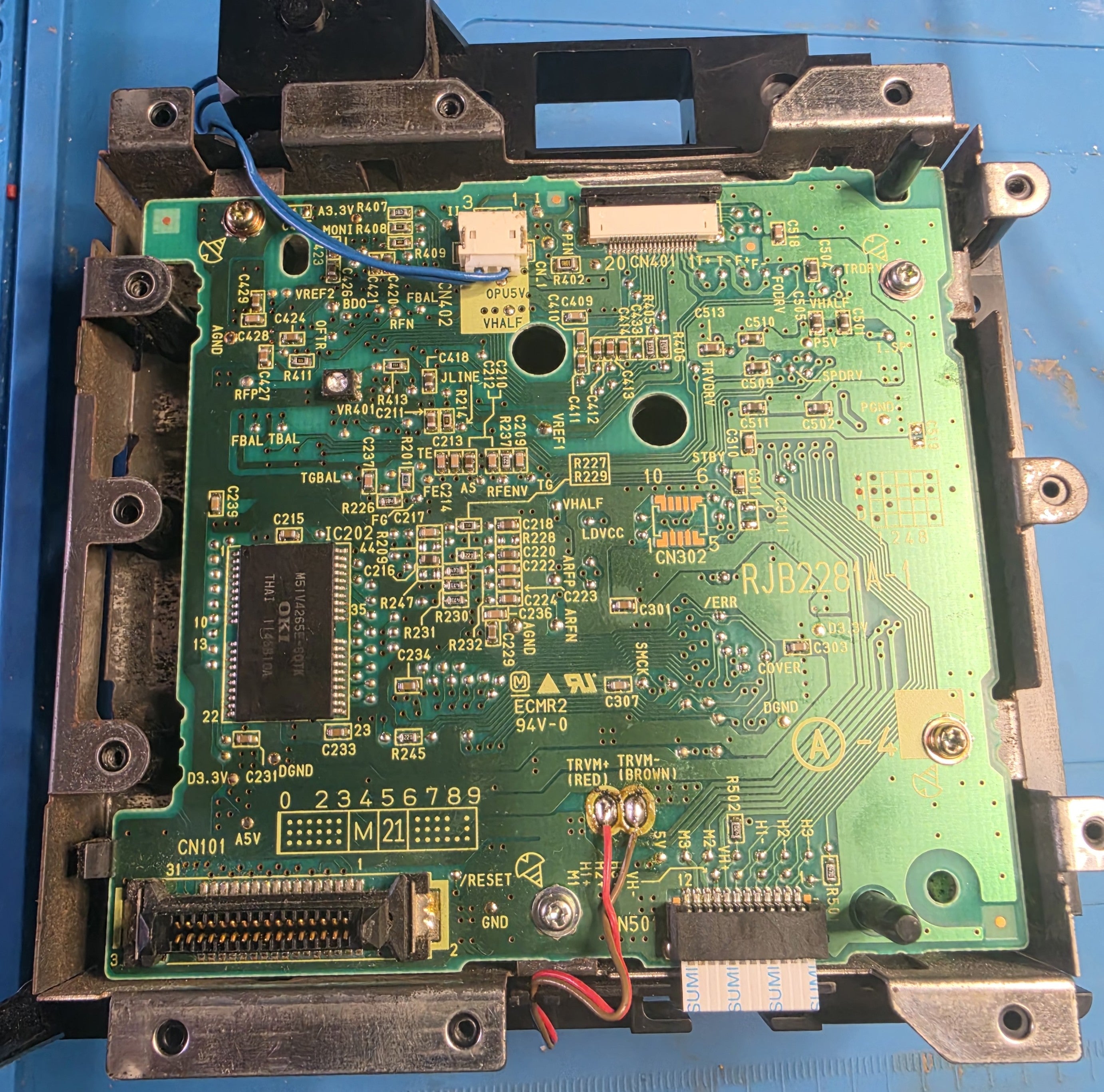 GameCube Optical Drive Board Replacement Part Recapped no laser GameCube Drive B