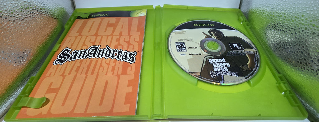 Grand Theft Auto San Andreas Xbox CIB Complete Case Manual Disc