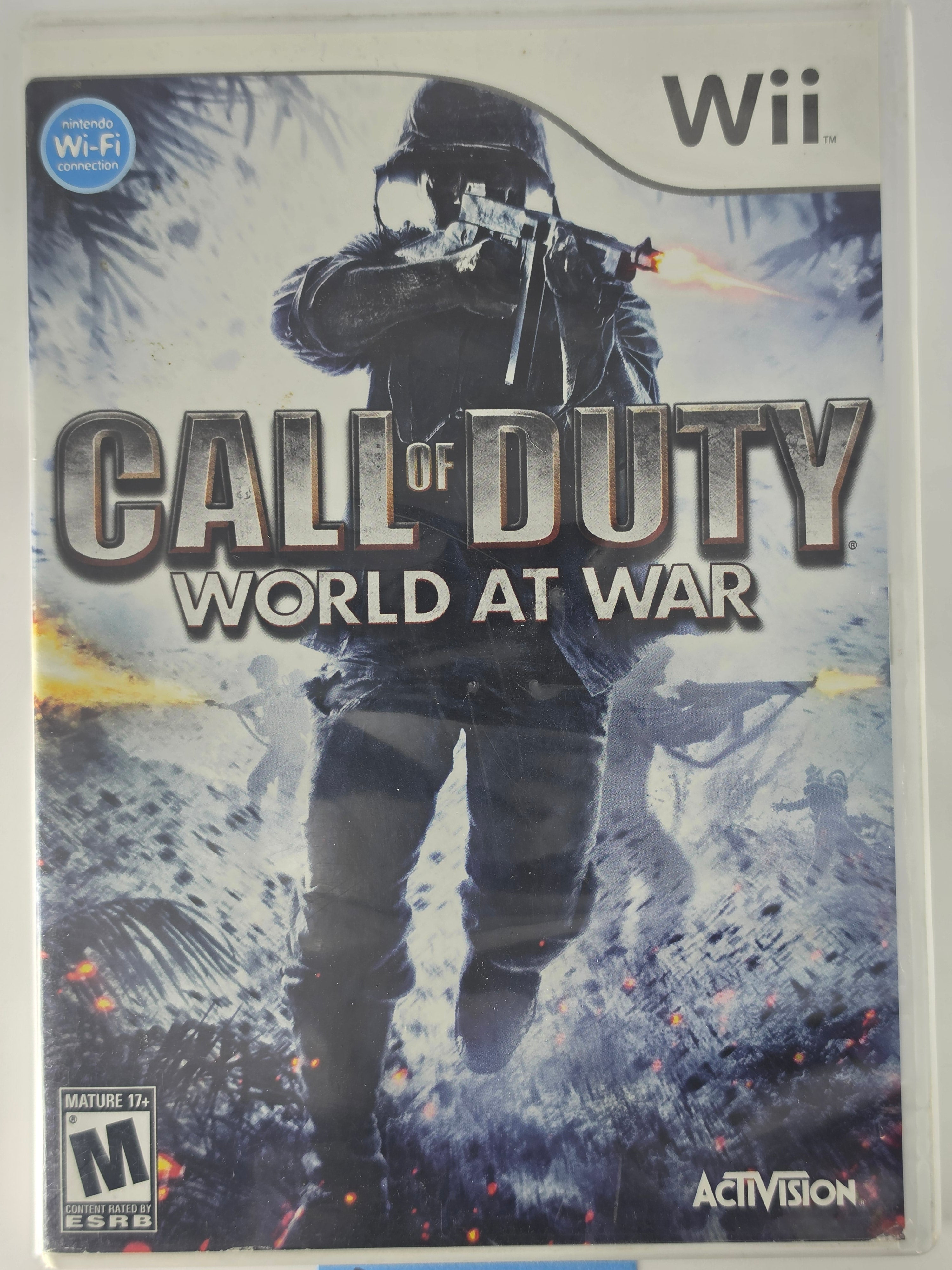 Call of Duty World at War Wii CIB Complete Case Manual Disc