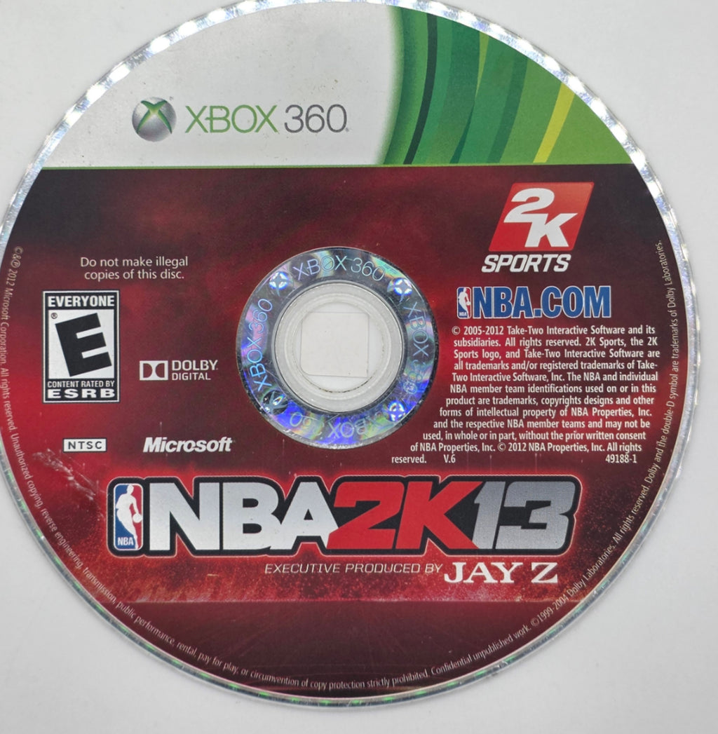 NBA 2K13 Xbox 360 Disc Only Basketball Game