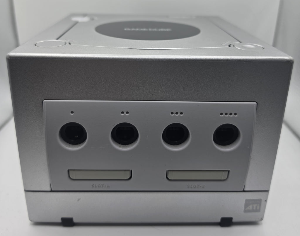 Nintendo Platinum GameCube Console Controller and Cords Recapped Drive Working G