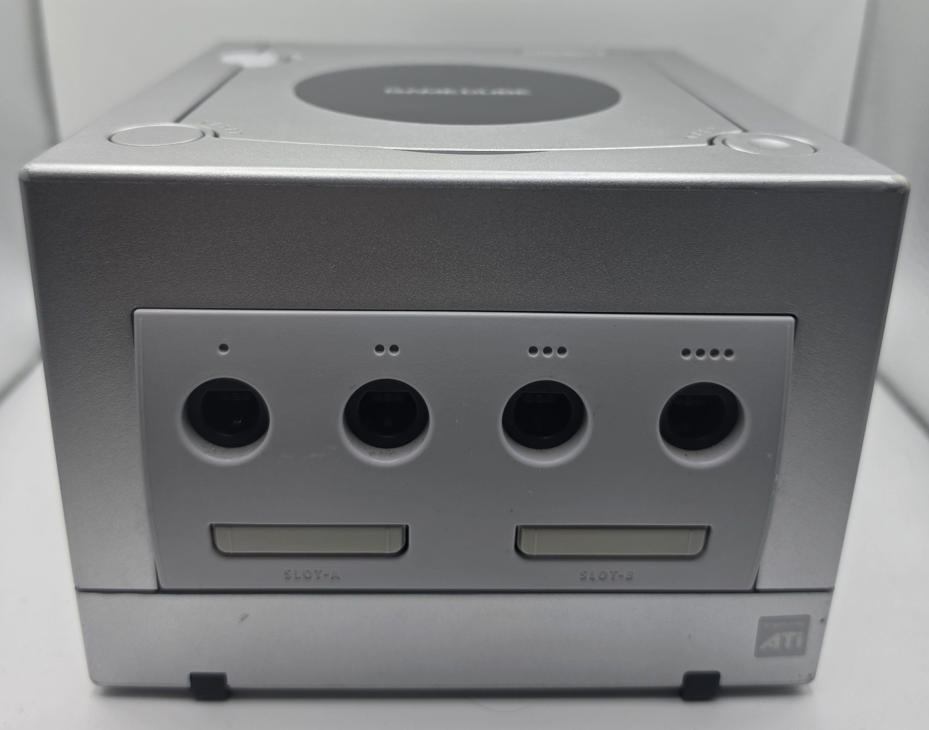 Nintendo Platinum GameCube Console Controller and Cords Recapped Drive Working G