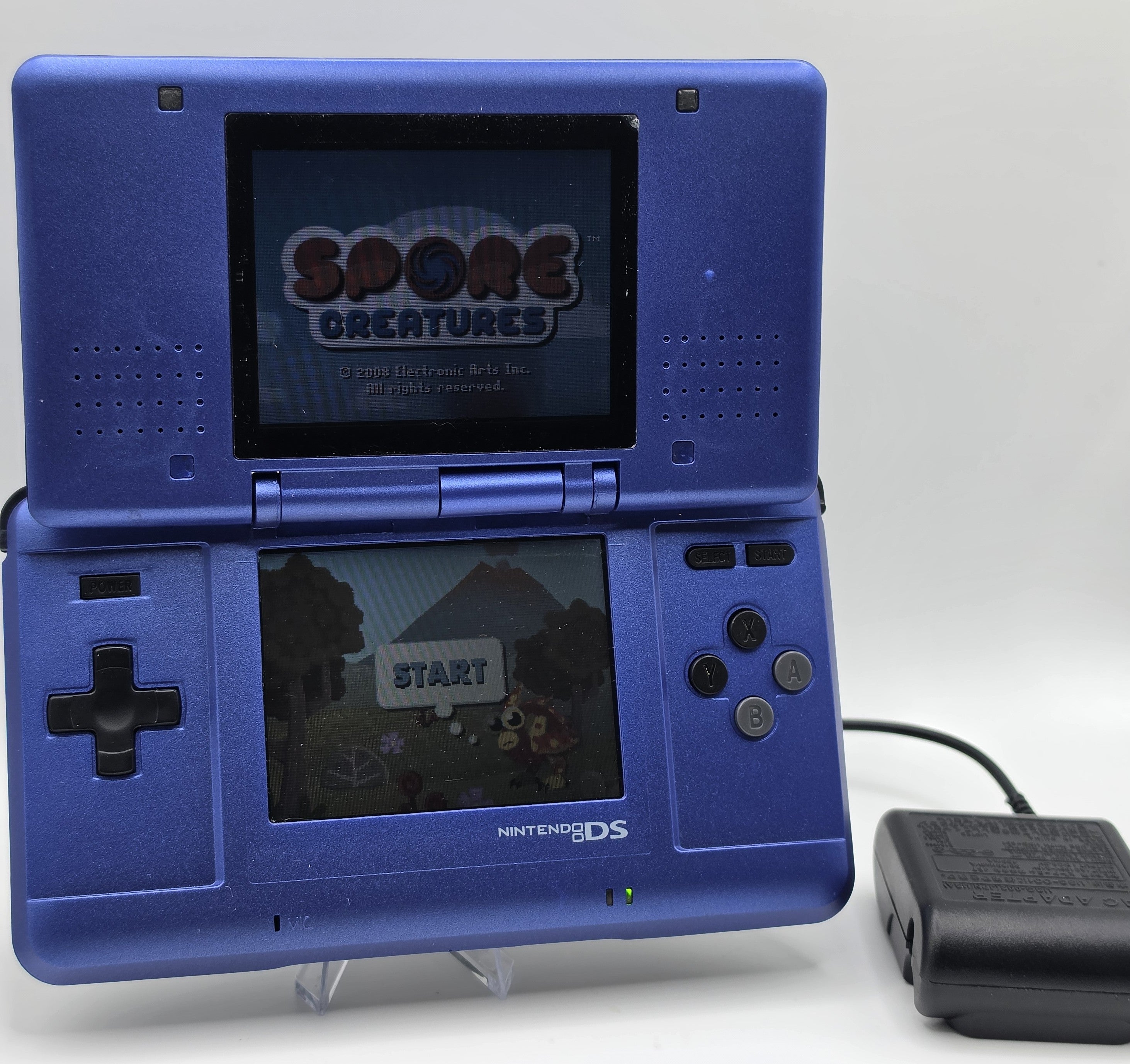 Nintendo DS Console Blue Handheld System with Power Supply Tested Nintendo DS Po