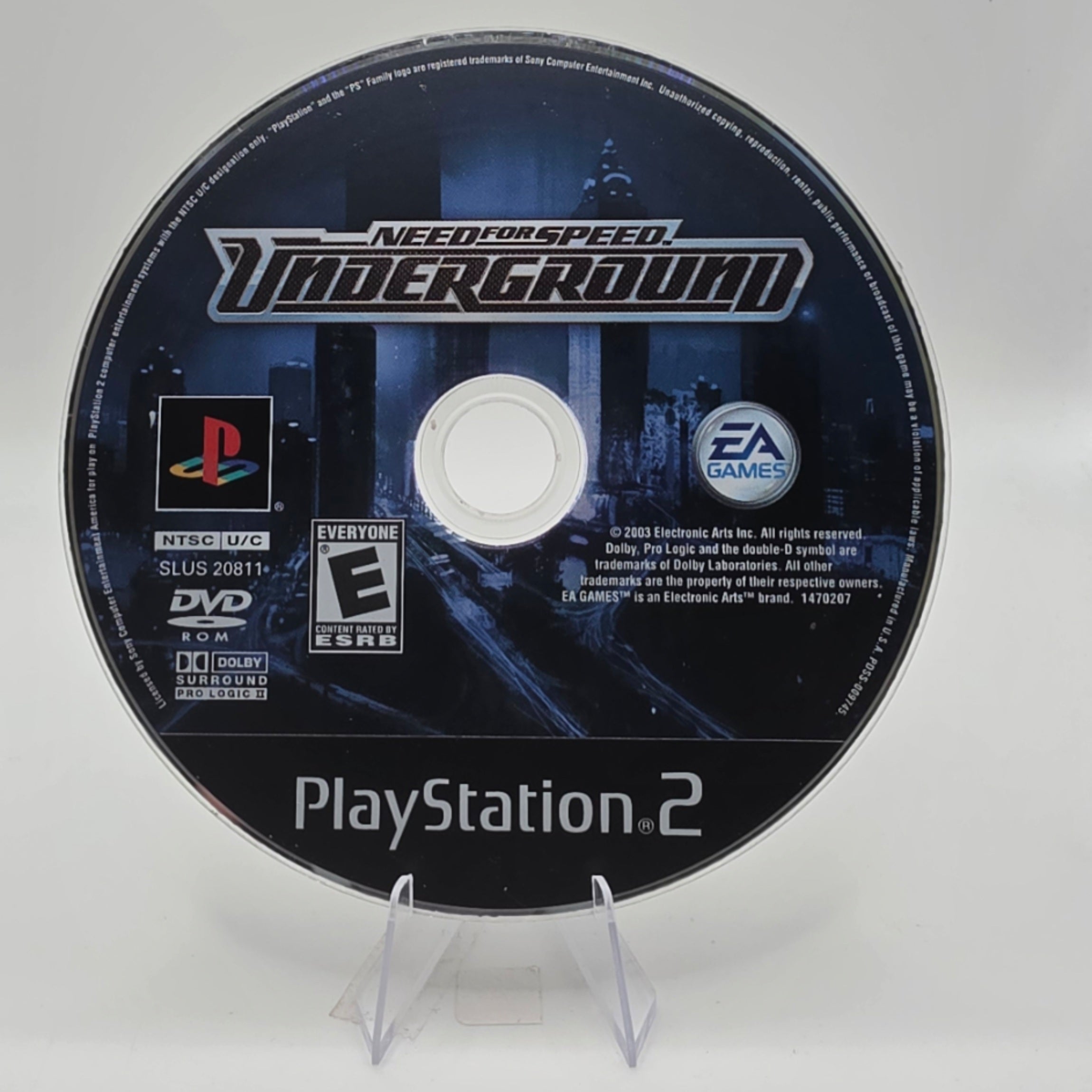 Need for Speed Underground PS2 Disc Only