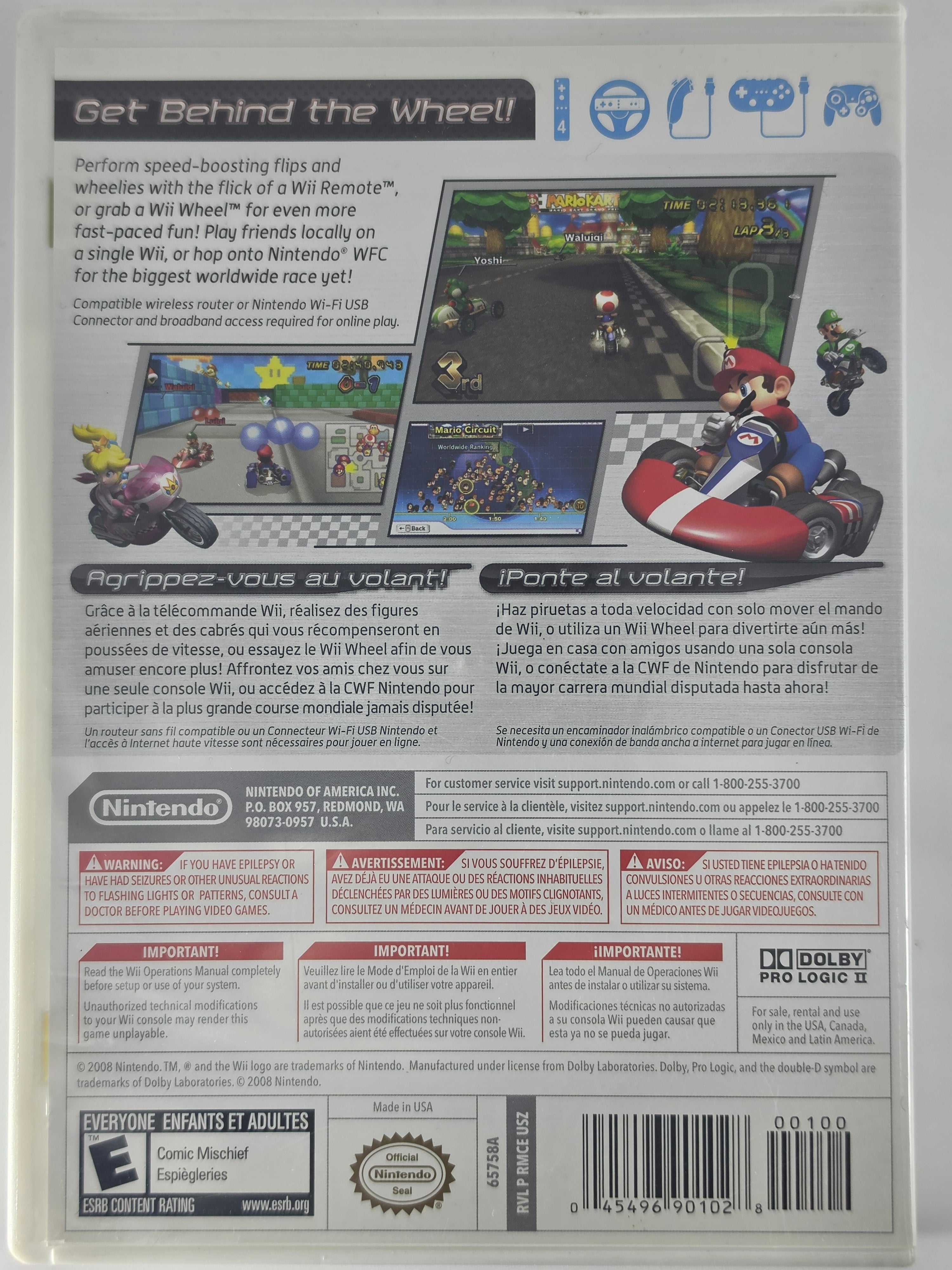 Mario Kart Wii CIB Nintendo Wii Complete with Manual and Case
