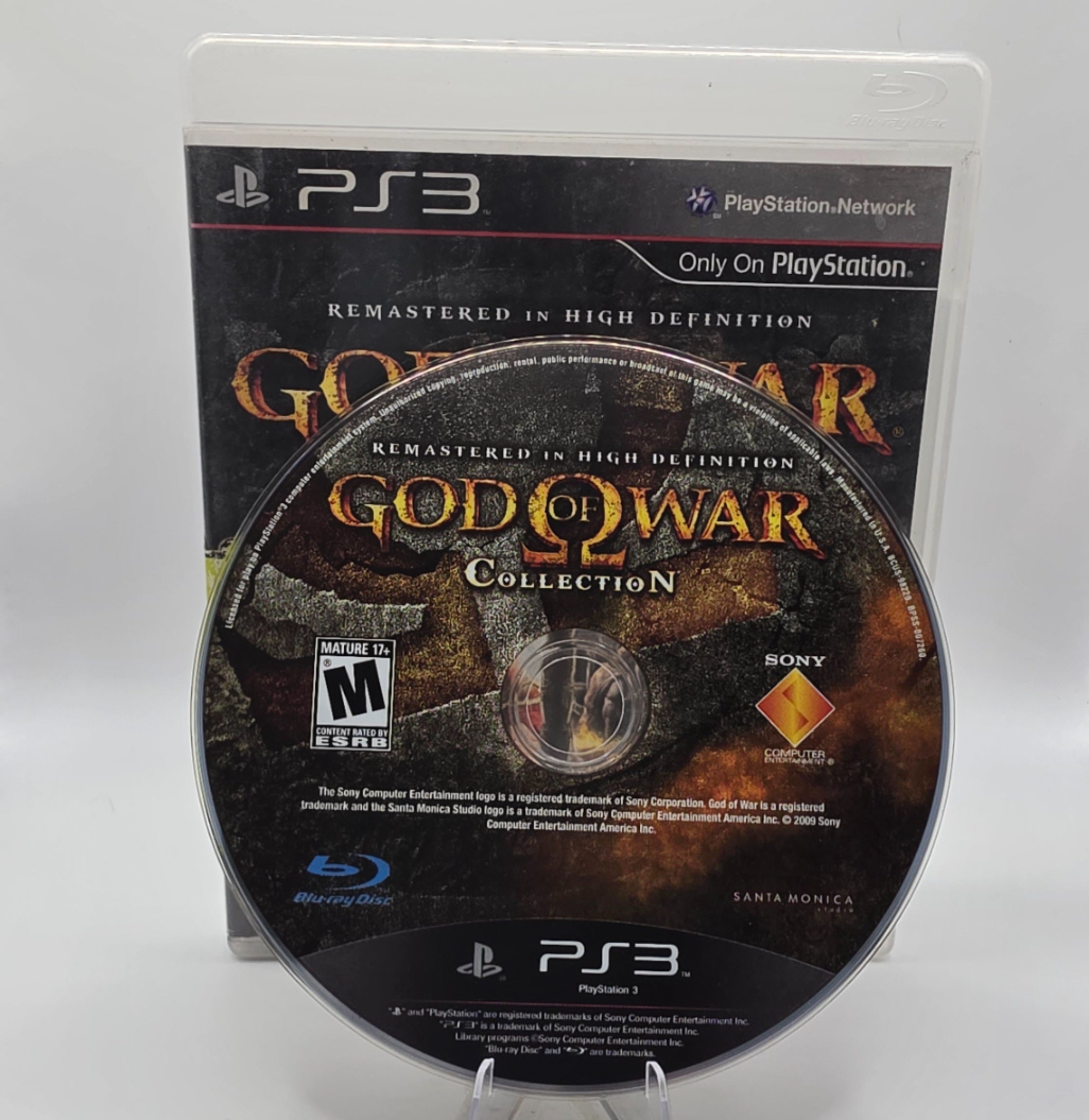 God of War Collection PlayStation 3 Case and Disc