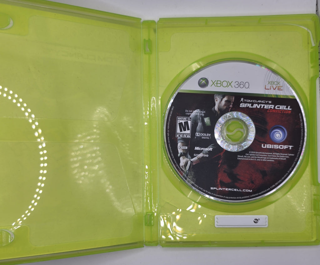 Tom Clancy's Splinter Cell Conviction Xbox 360 Box + Game