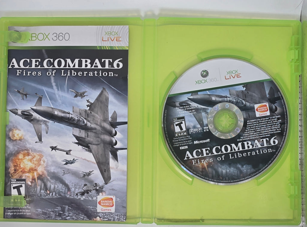 Ace Combat 6 Fires of Liberation Xbox 360 CIB Tested Working
