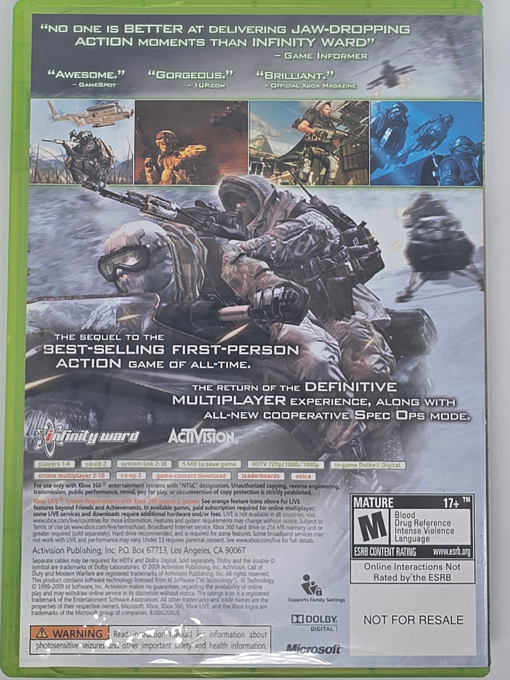 Call of Duty Modern Warfare 2 Xbox 360 CIB Tested Working