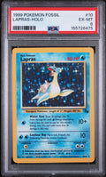 1999 Pokemon Fossil Lapras Holo #10 PSA 6 EX-MT Vintage Card