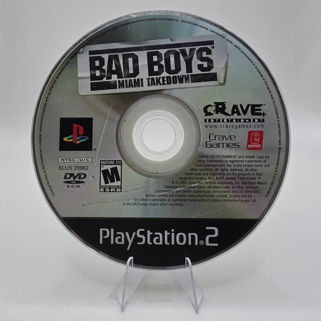 Bad Boys Miami Takedown PS2 Disc Only