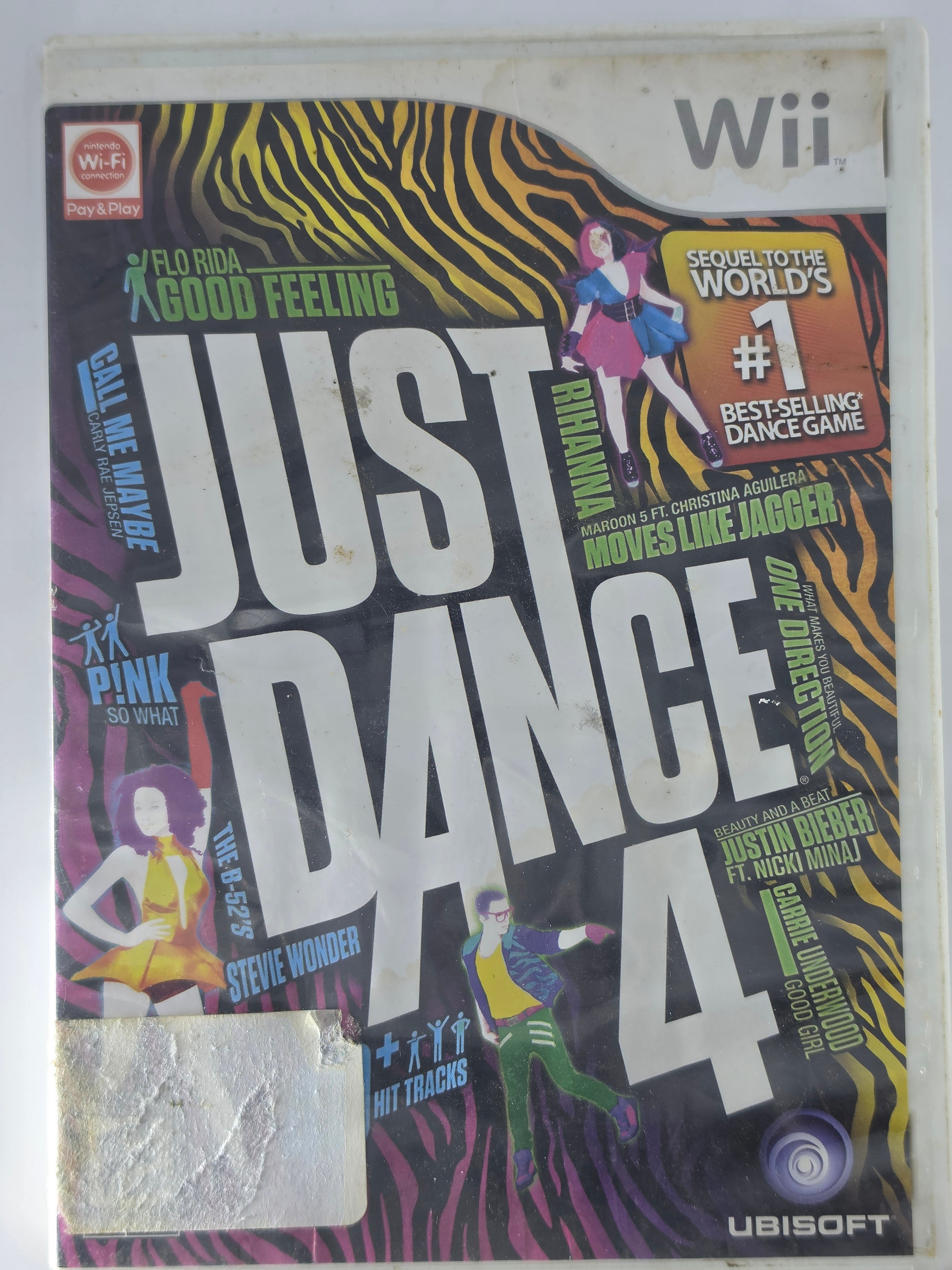 Just Dance 4 Wii CIB Complete Dance Music Game Ubisoft
