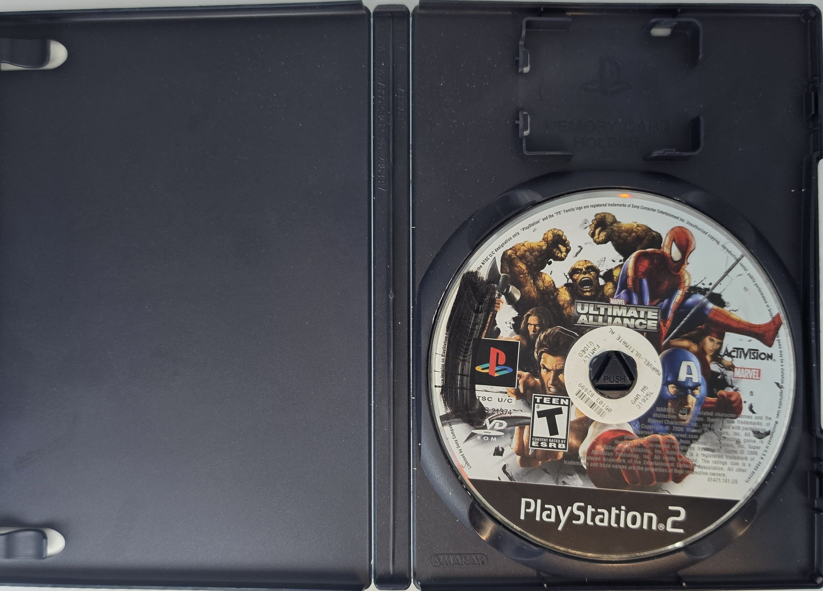 Marvel Ultimate Alliance PS2 Box + Game Complete CIB Action RPG