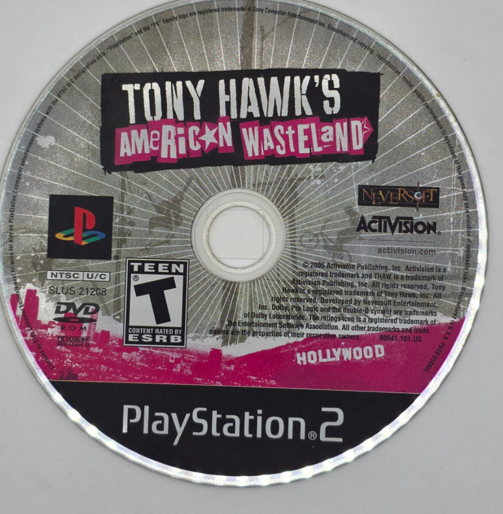 Tony Hawk's American Wasteland PS2 Disc Only
