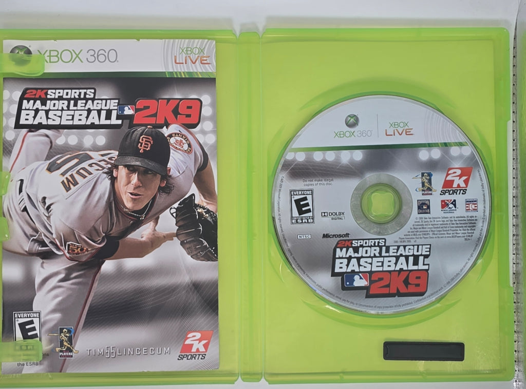 Major League Baseball 2K9 Xbox 360 CIB Tested Working