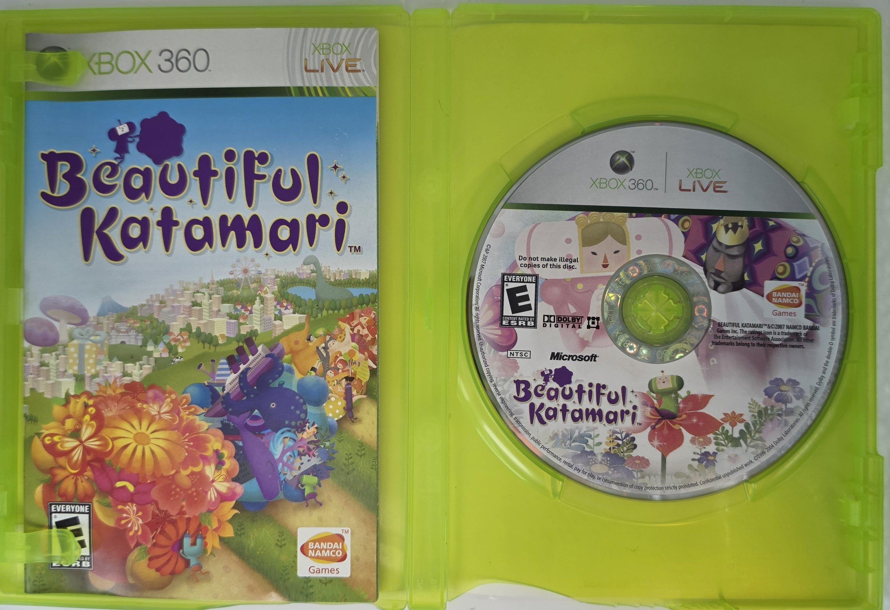 Beautiful Katamari Xbox 360 CIB Complete Case Manual Disc