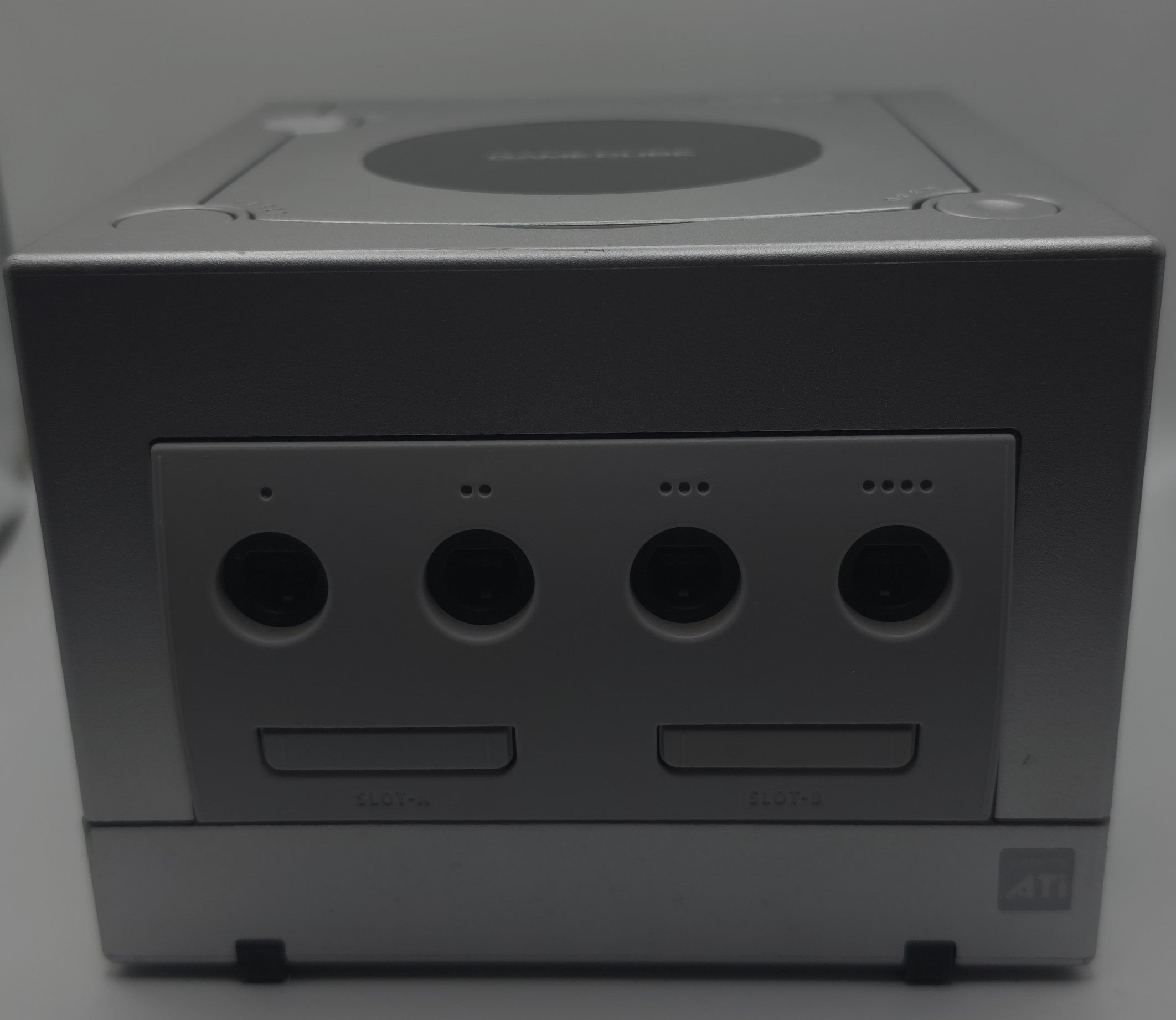 Nintendo GameCube Console Platinum W/ Power & AV- Recapped / Battery / LED Mod